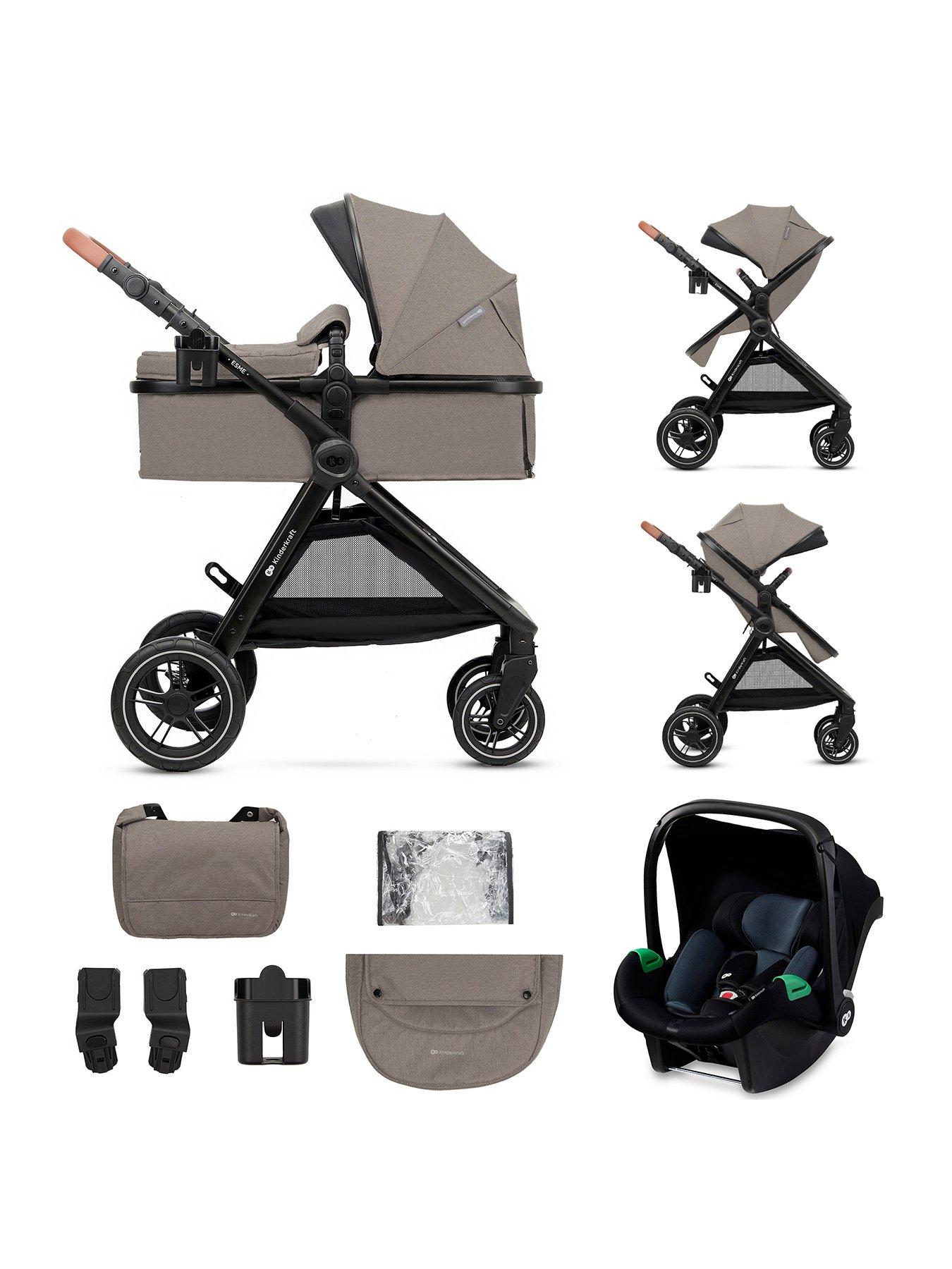 kinderkraft-esme-3-in-1-travel-system-beige