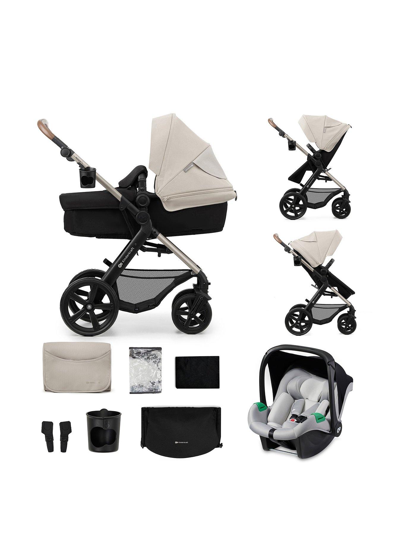 Image of Kinderkraft MOOV 2 Travel System - Light Grey