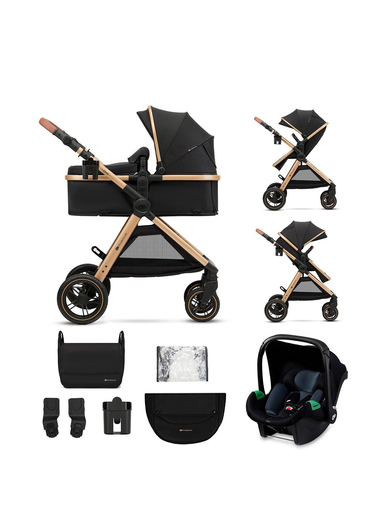 kinderkraft-esme-3-in-1-travel-system-blackstillFront