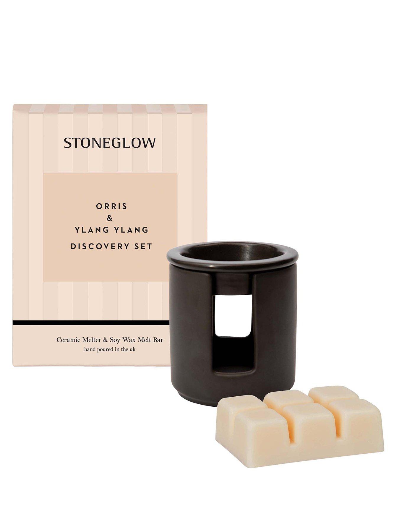 stoneglow-modern-classics-ceramic-wax-melter-set-orris-ylang-ylang