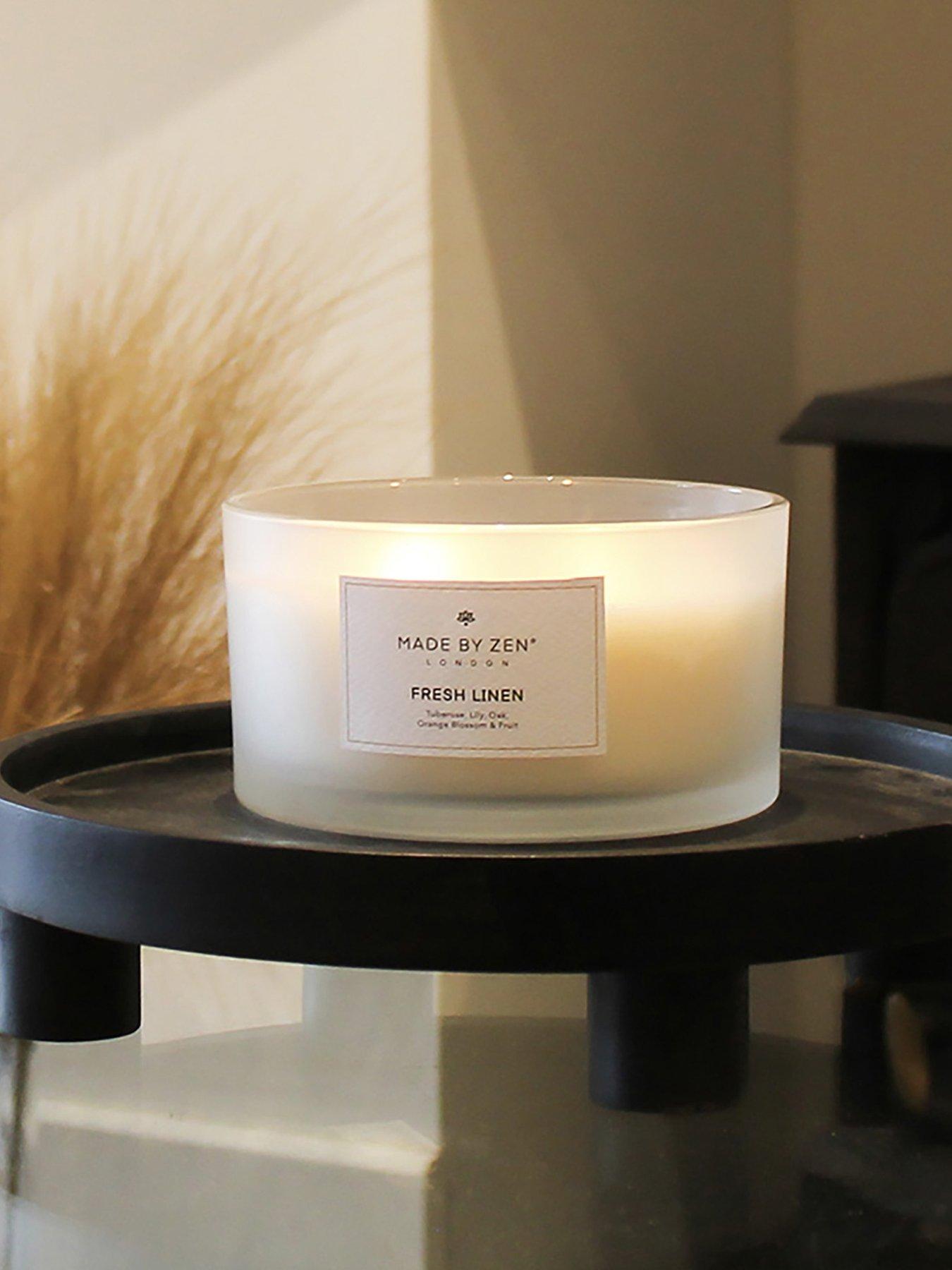 undefined Signature 4 Wick Candle - Fresh Linen