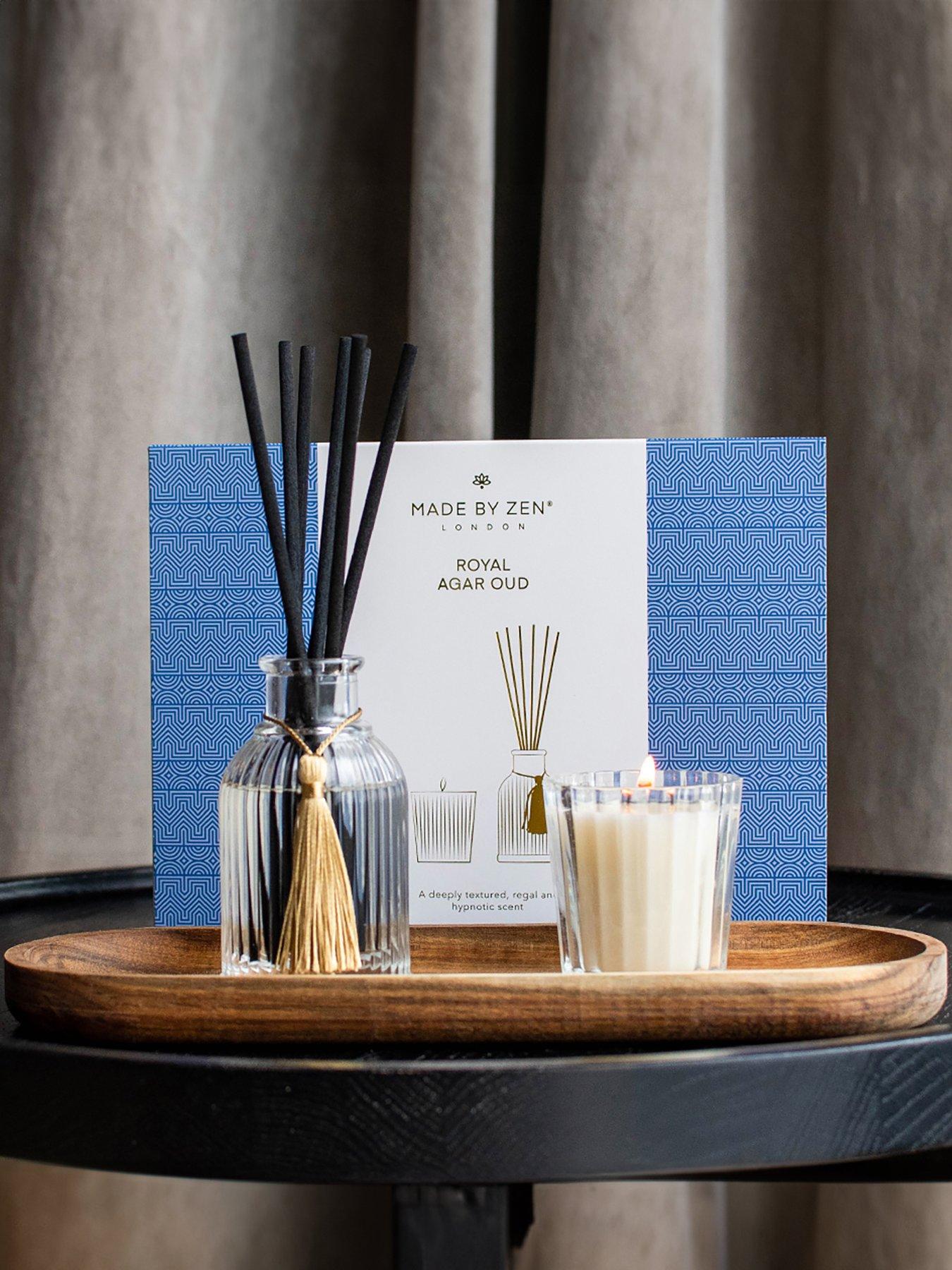 Image 1 of 4 of Made by Zen Riad Gift Set 50ml Reed Diffuser & 70g Candle - Agar Oud