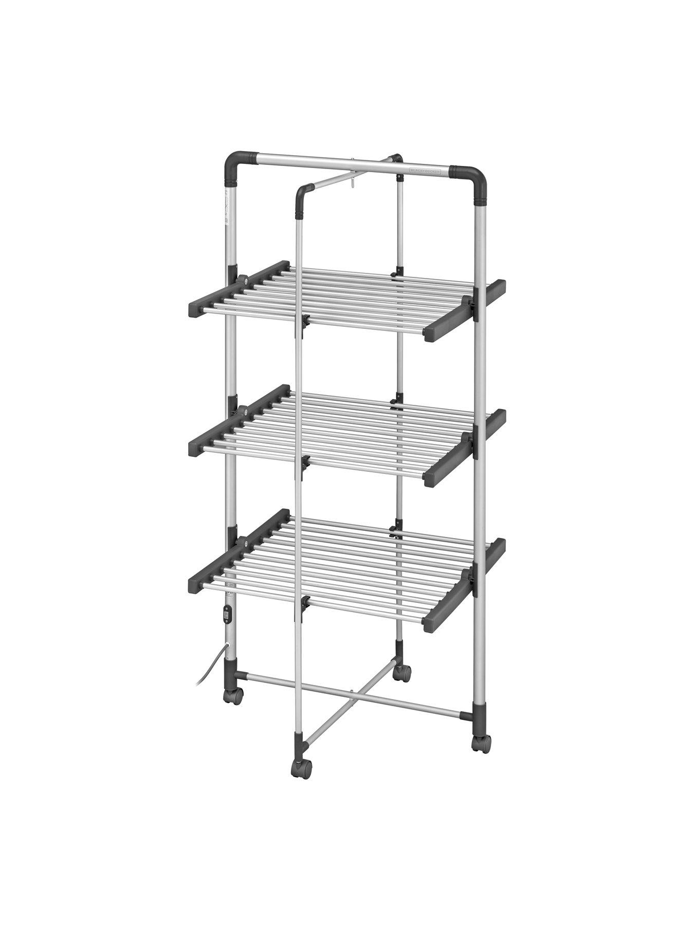 Image 4 of 7 of Black & Decker 3 Tier Heated Airer Wheels And Cover