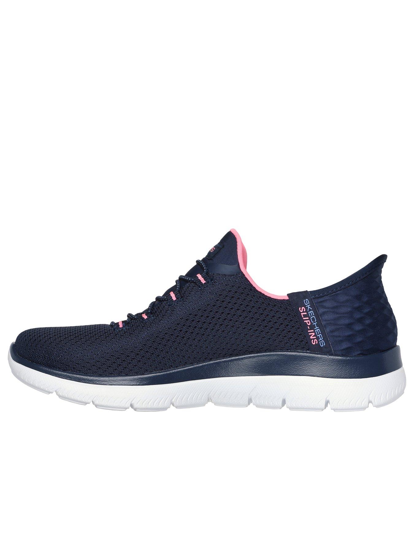 Image 5 of 5 of Skechers Wide Fit Summits Slip-in Diamond Dream Trainer - Navy