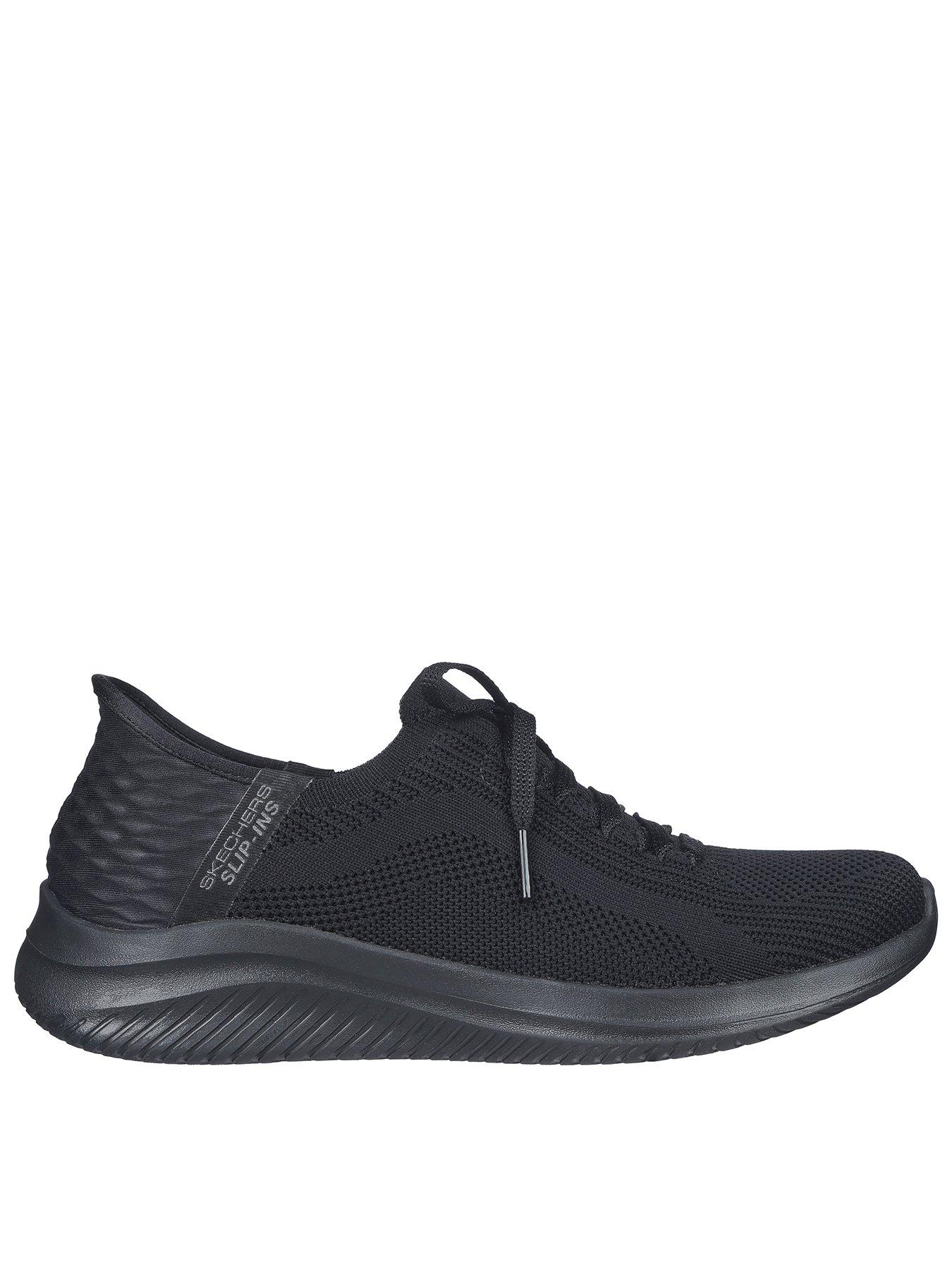 Skechers Wide Fit Slip-ins Ultra Flex 3 Trainer - Black
