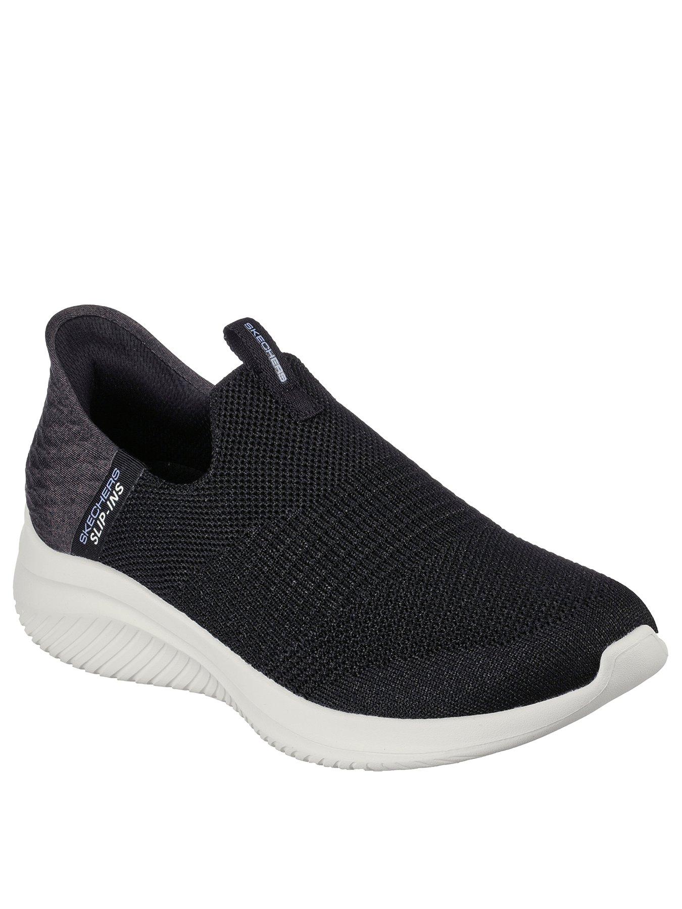 skechers-wide-fit-ultra-flex-30-trainer-blackstillFront