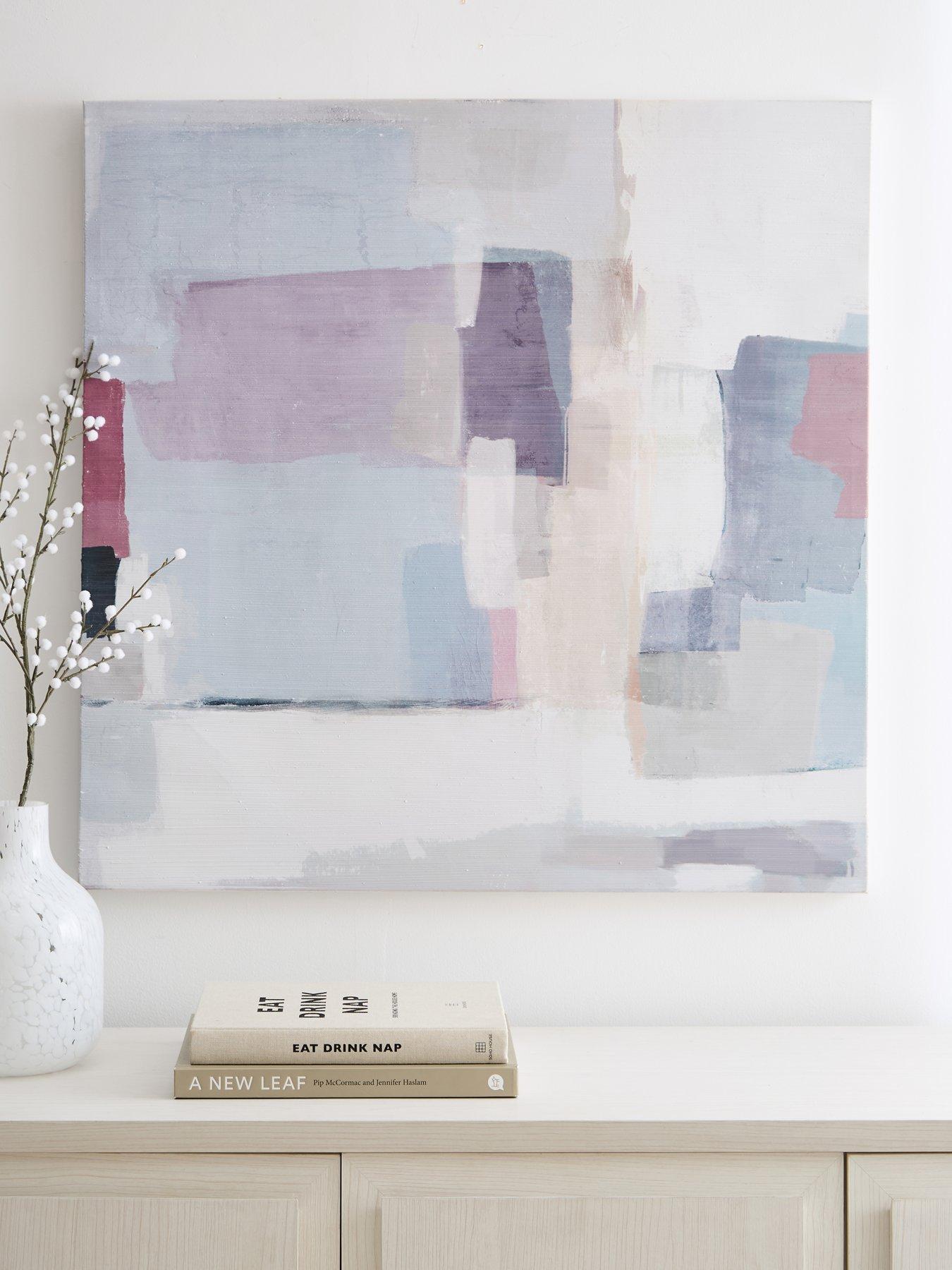 undefined Abstract Purple Canvas Wall Art