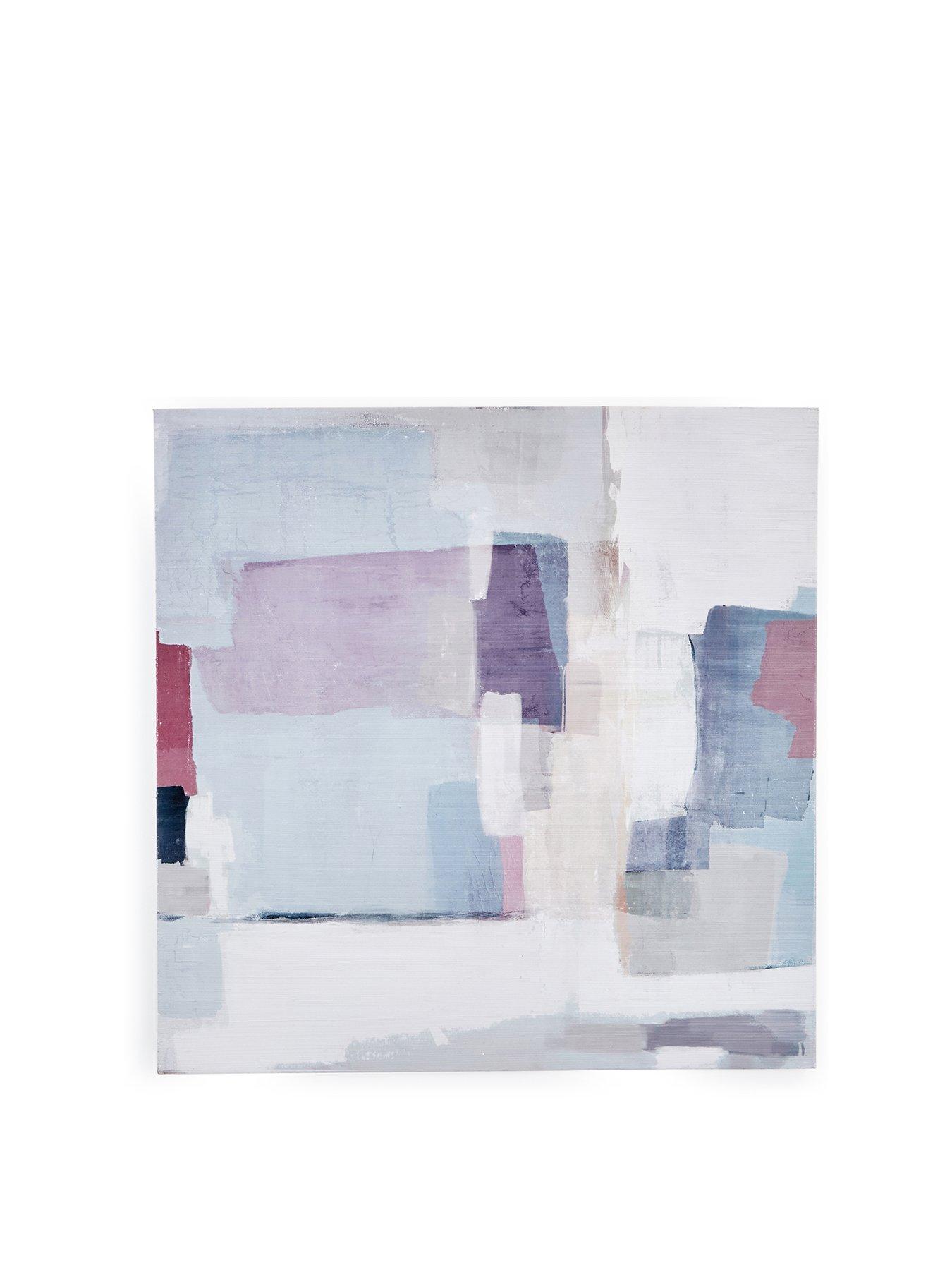 Image 2 of 6 of The Very Collection Abstract Purple Canvas Wall Art