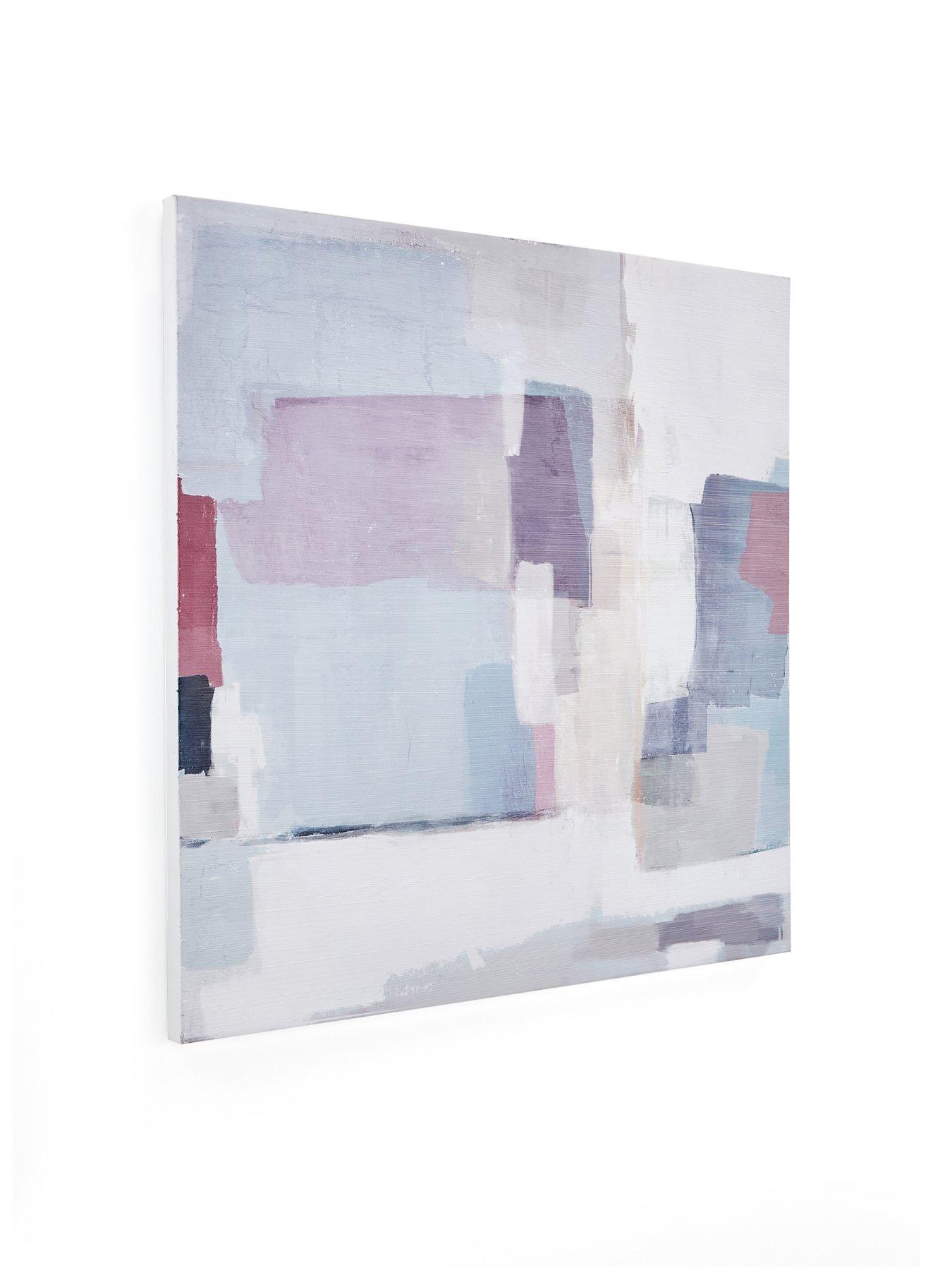 Image 3 of 6 of The Very Collection Abstract Purple Canvas Wall Art