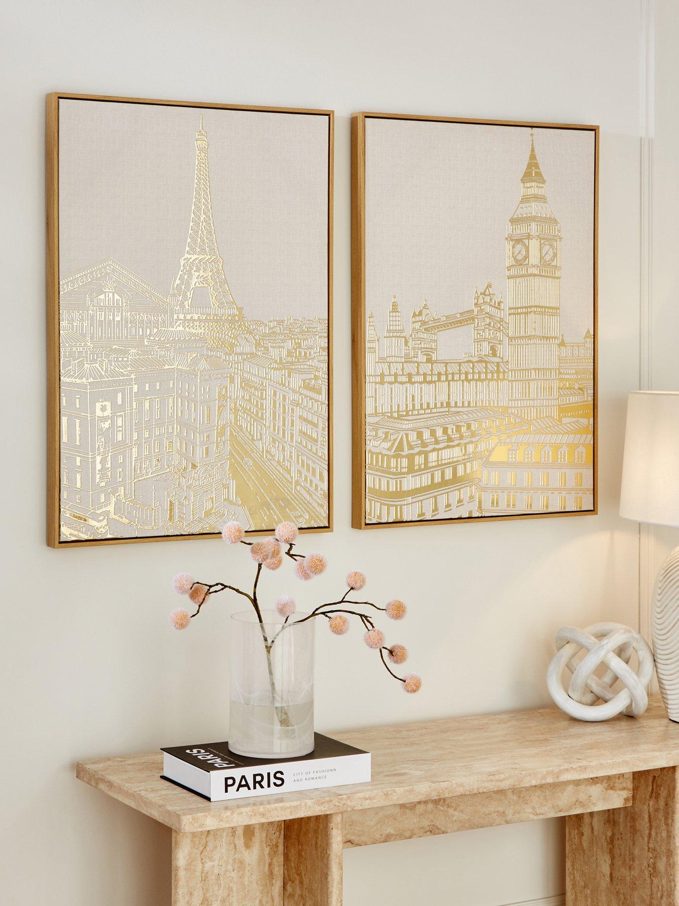 the-very-collection-set-of-2-gold-foil-city-scape-capped-printed-canvas-wall-art