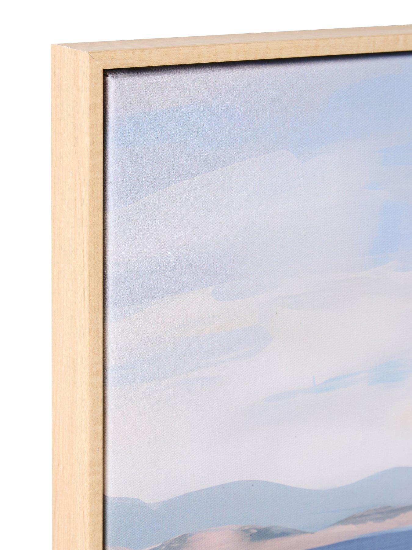 Image 4 of 6 of The Very Collection Sea Shore Capped Printed Canvas Wall Art