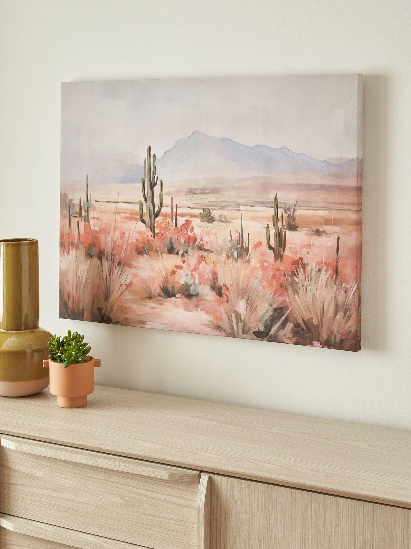 very-home-wild-west-printed-canvas-wall-art-with-hand-painted-embellishments