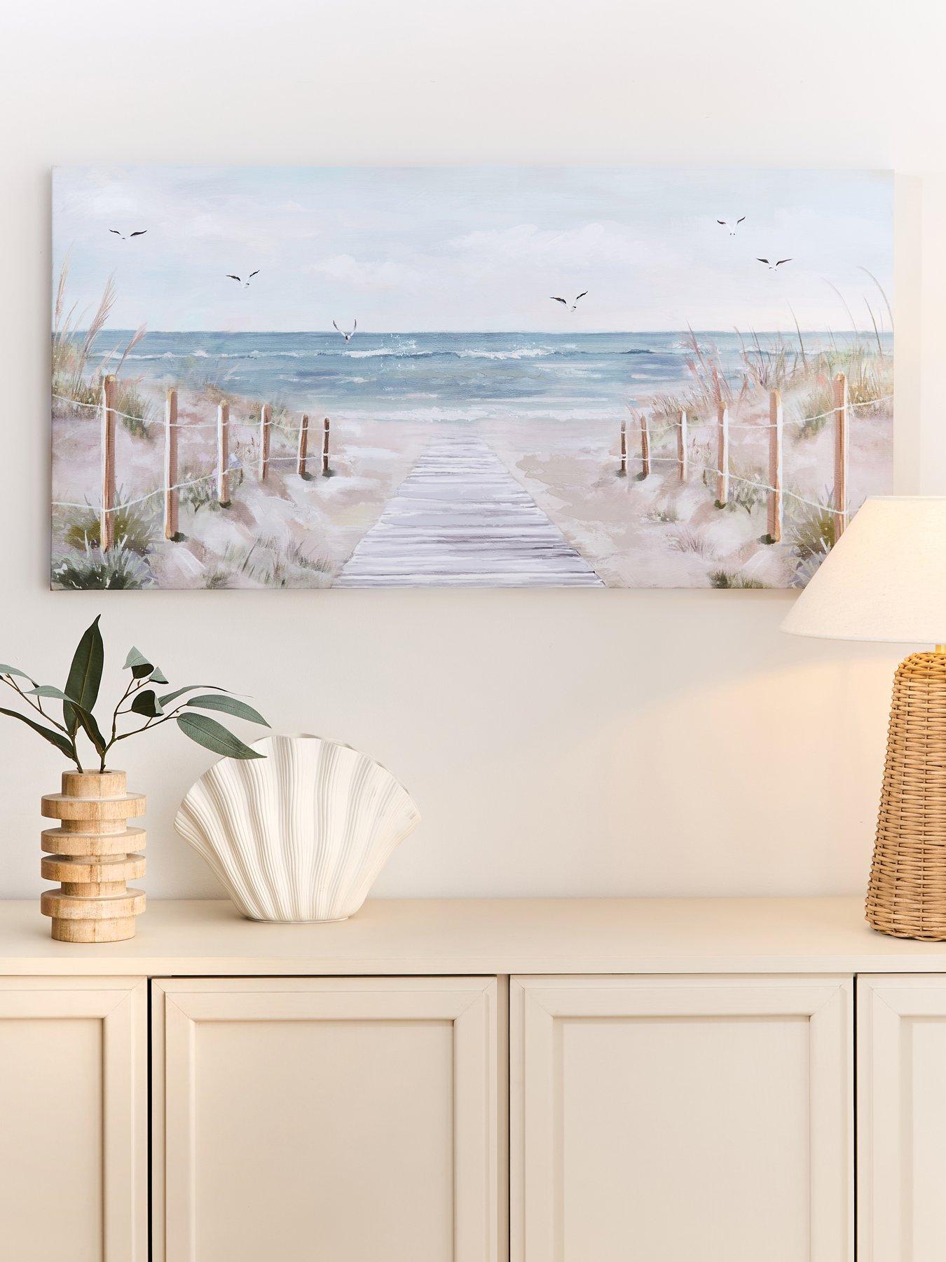 the-very-collection-sandy-beach-printed-canvas-with-hand-paint-50x100cm