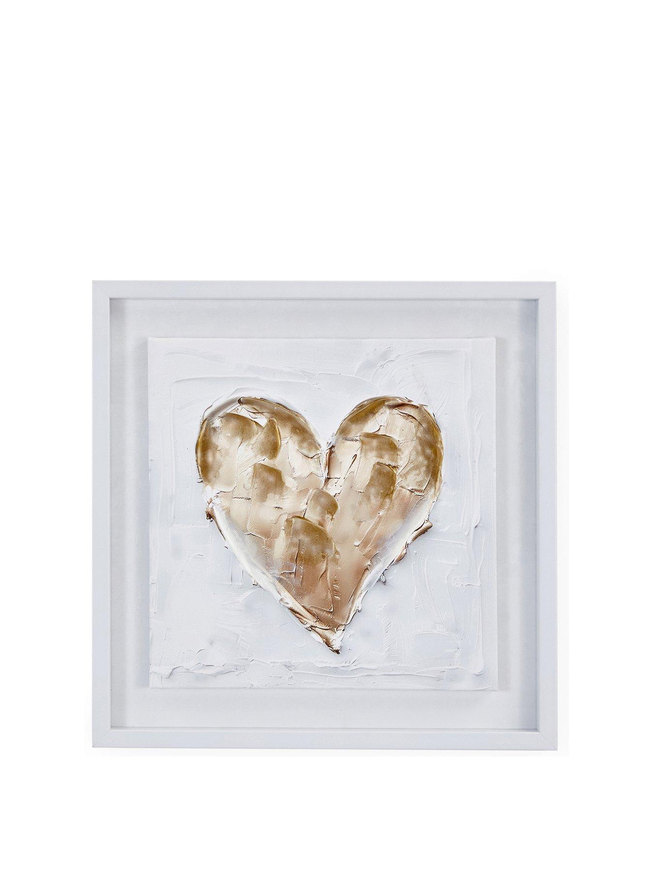 Image 2 of 6 of The Very Collection Heart Printed Canvas Wall Art&nbsp;