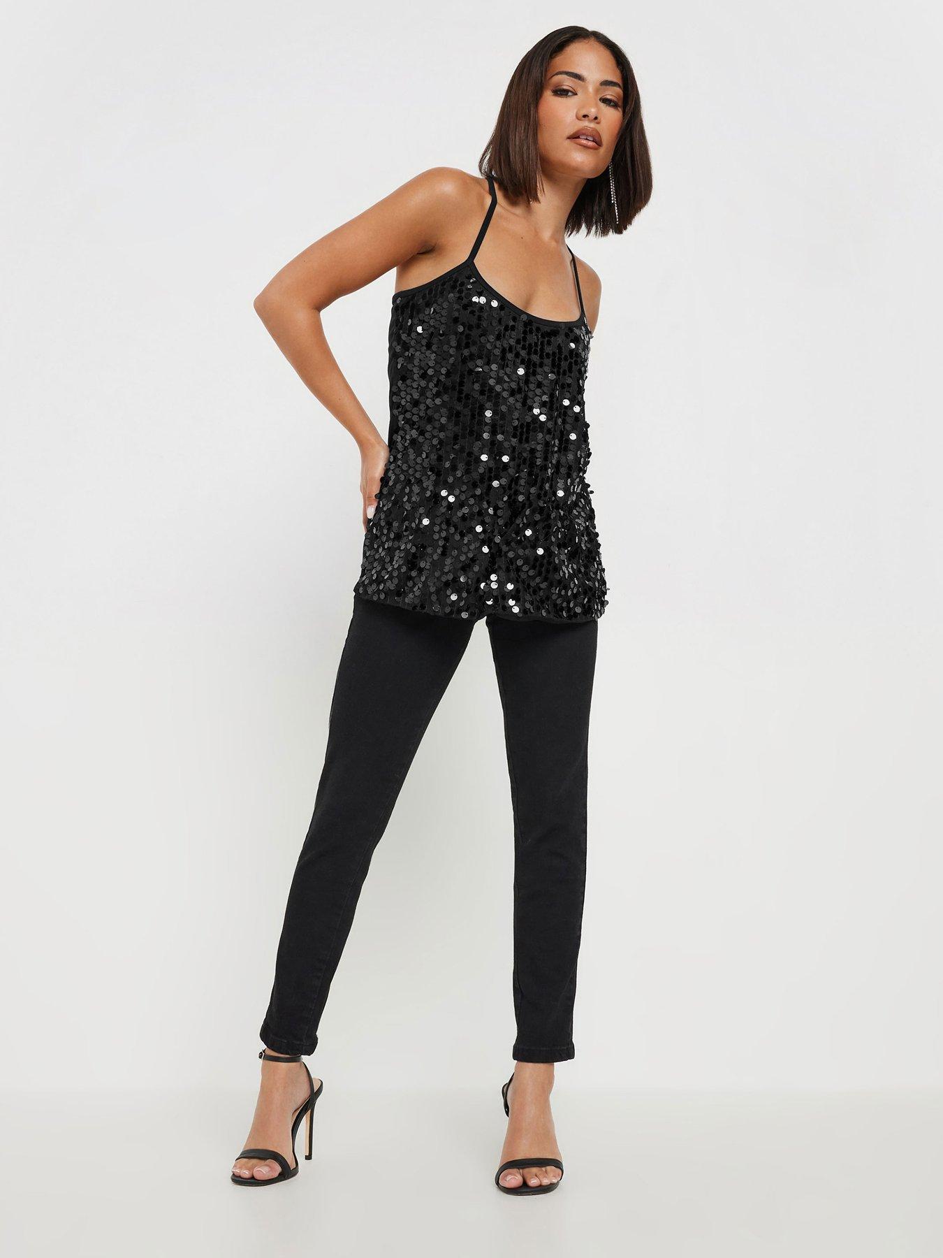 pixiegirl-petite-sequin-cross-back-cami-vest-blackback