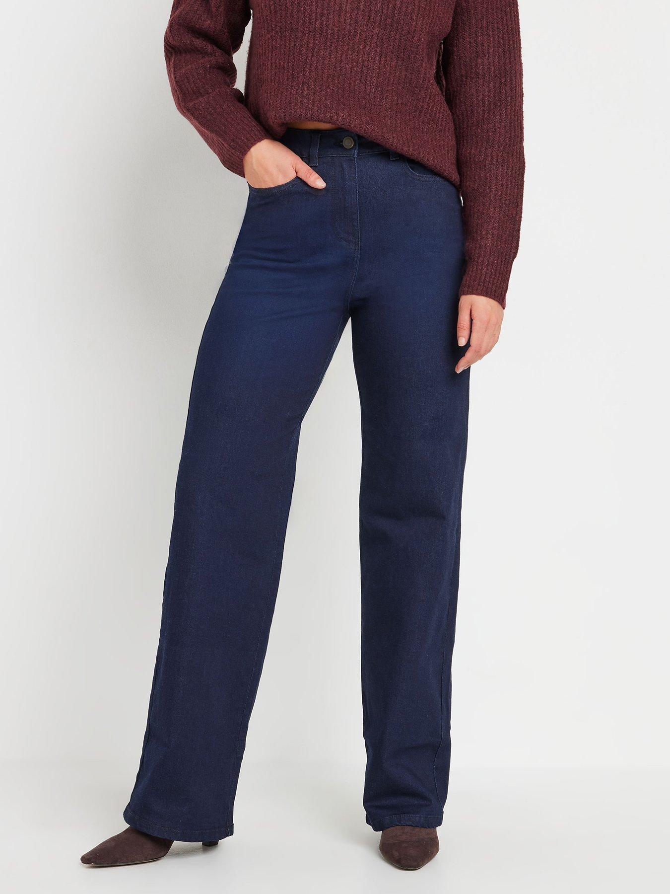 Long Tall Sally Tall Wide Leg Jean 34" - Blue