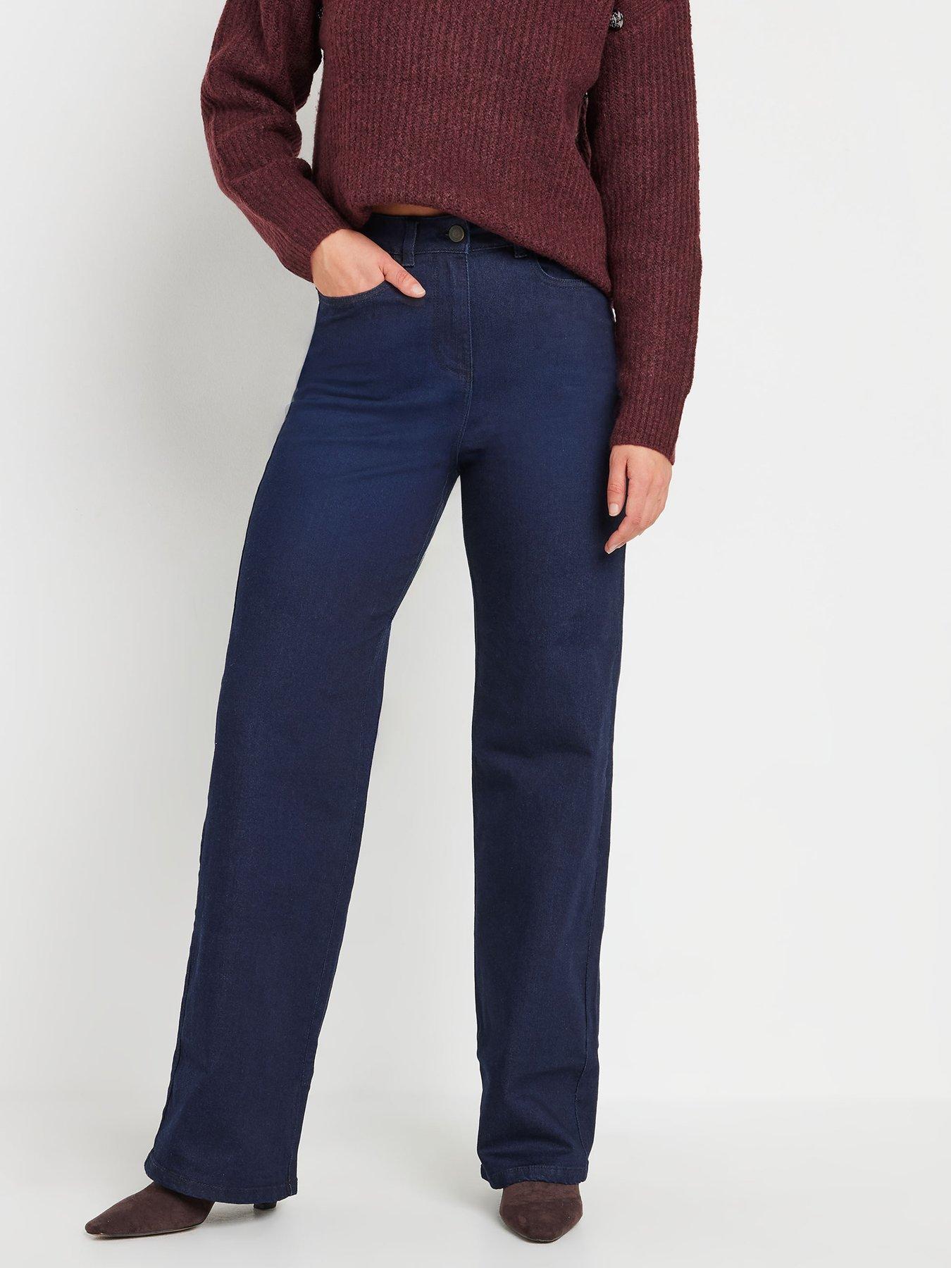 Image 1 of 4 of Long Tall Sally Tall Wide Leg Jeans - Blue