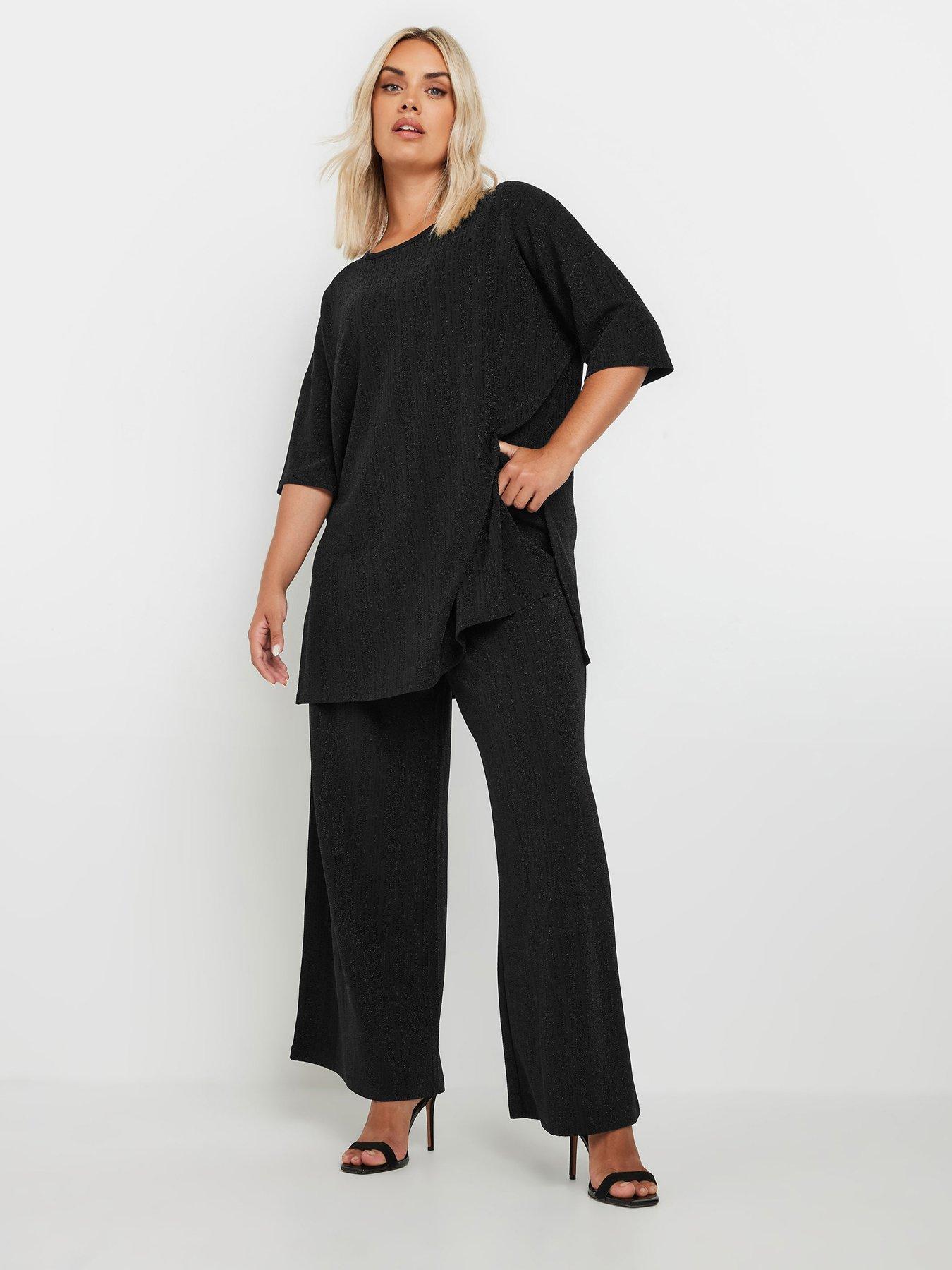 yours-curve-lurex-stripe-top-blackback