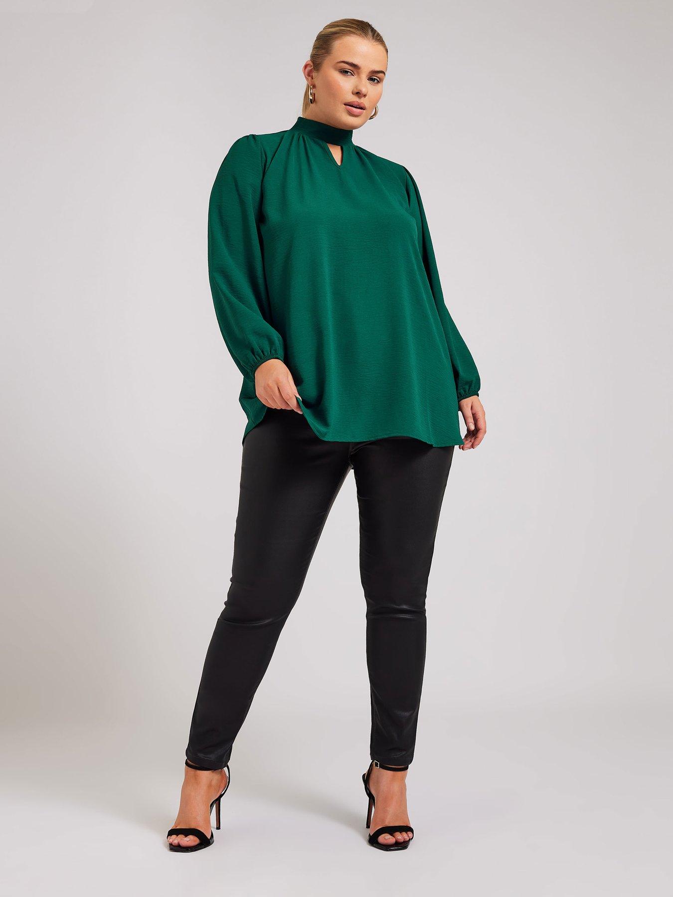 yours-curve-long-sleeve-keyhole-blouseback