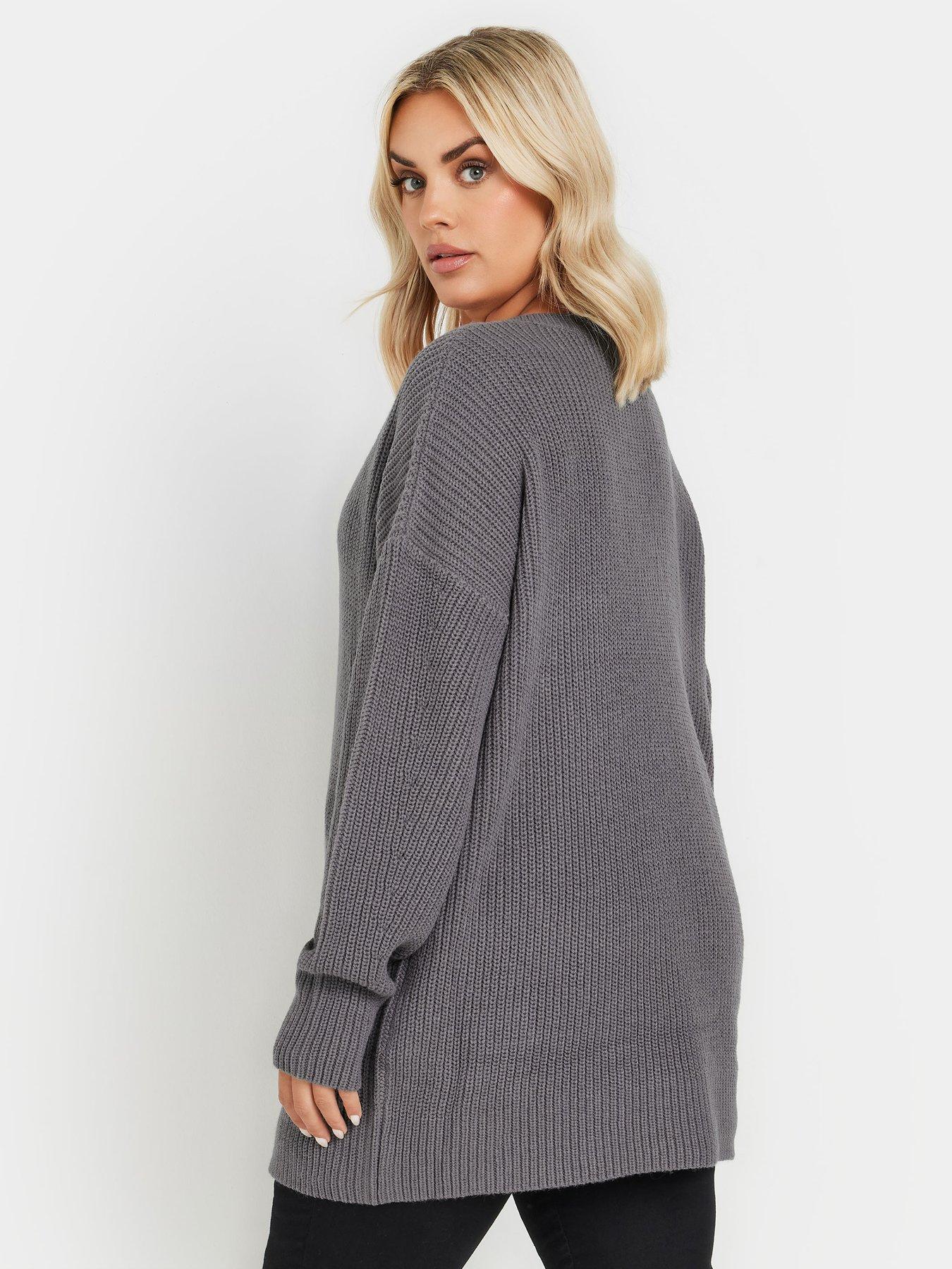 yours-curve-v-neck-drop-shoulder-jumperstillFront