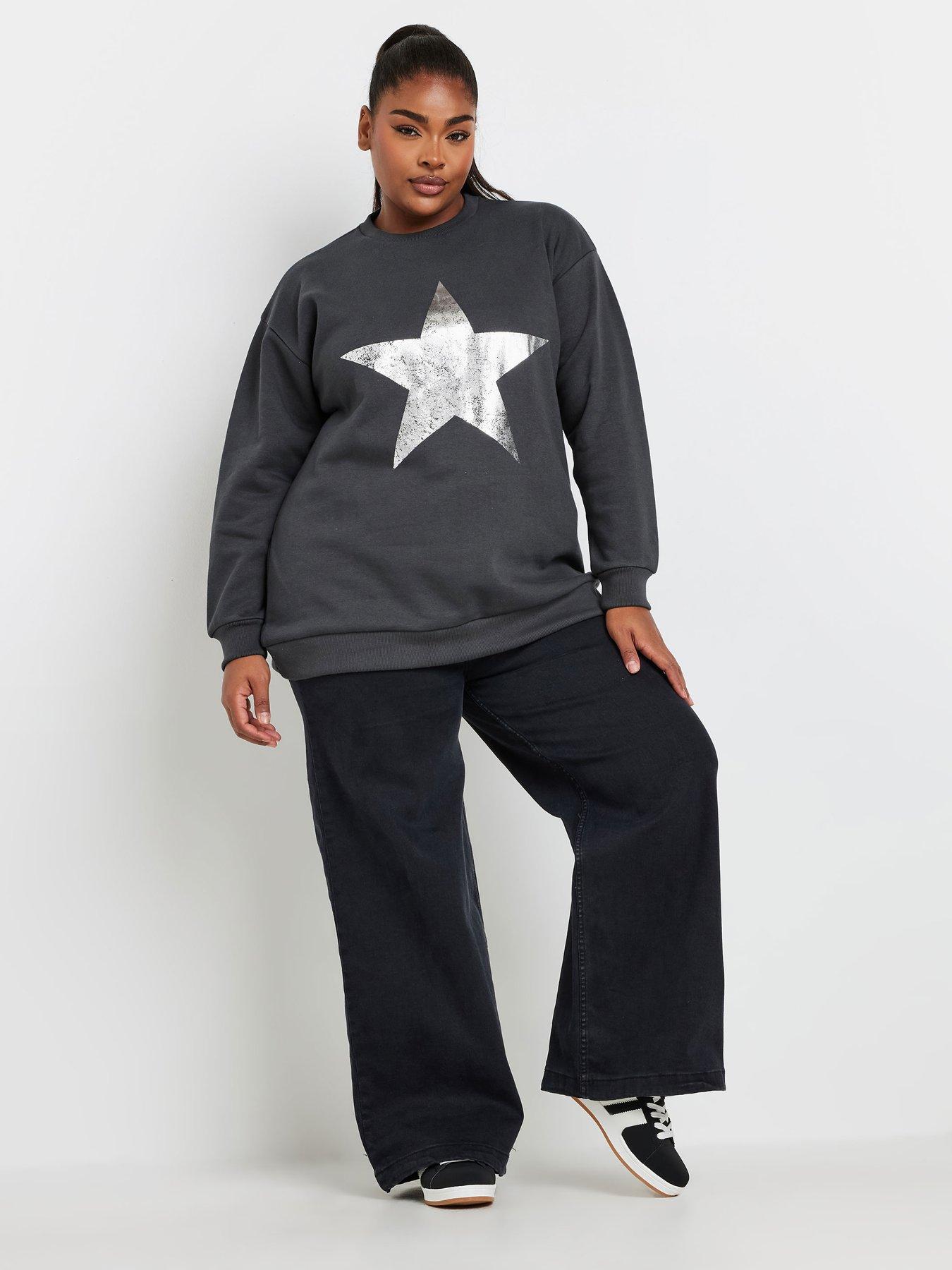 yours-curve-star-foil-sweatshirt-greyback