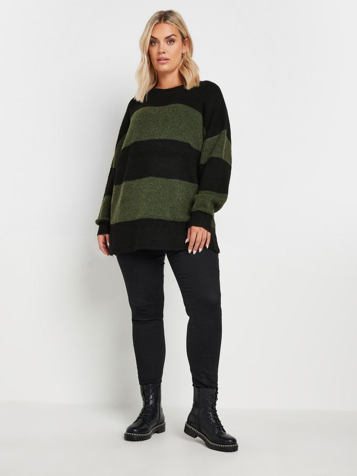 yours-curve-elephant-stripe-jumper-greenback