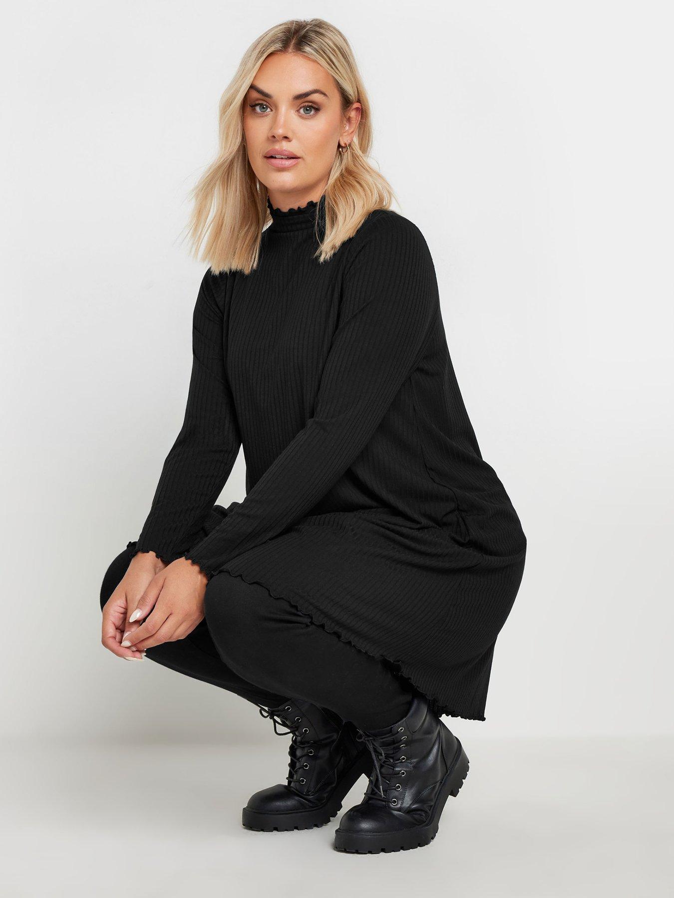 yours-curve-lettuce-edge-tunic-blackoutfit