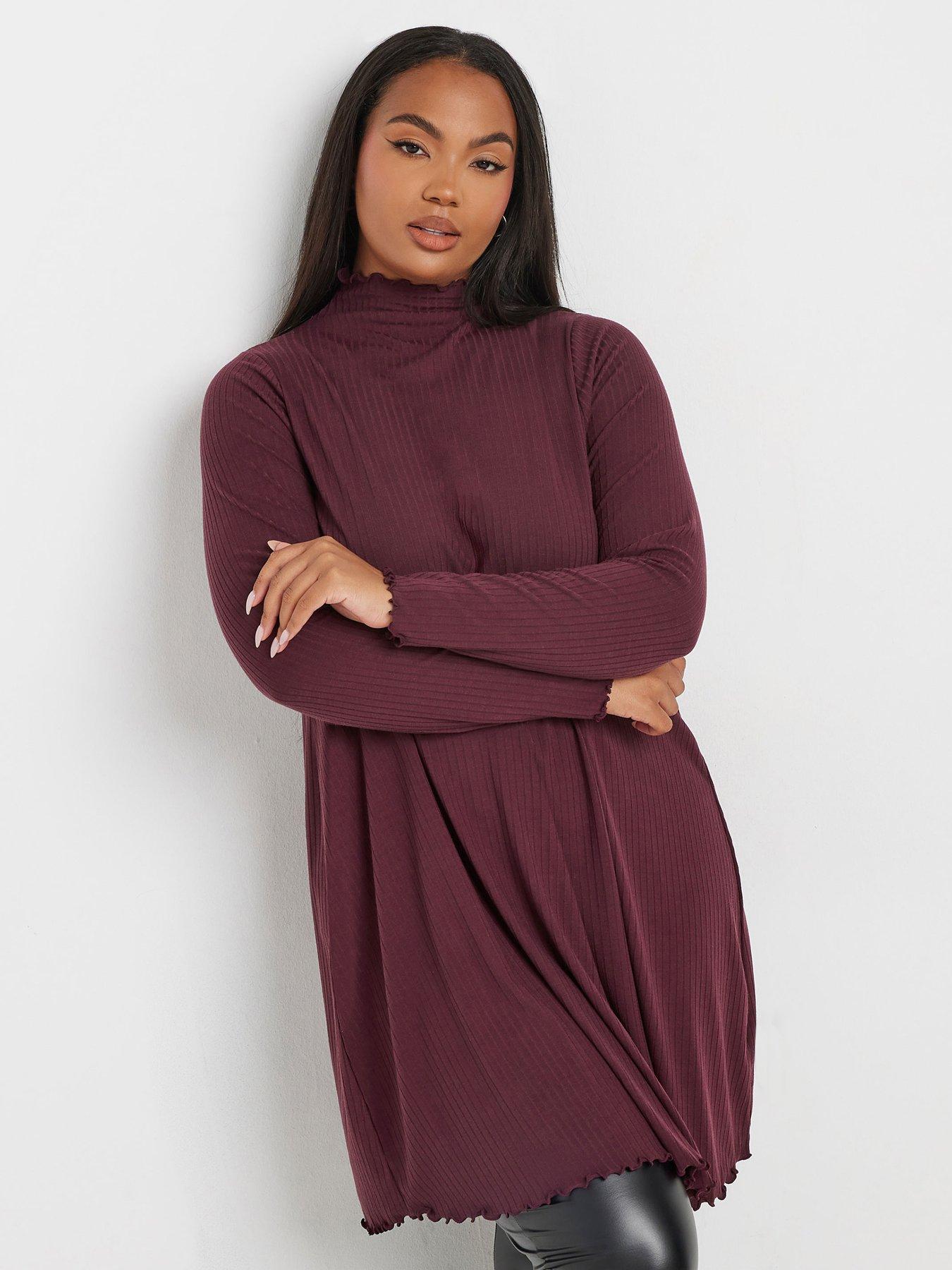 yours-curve-lettuce-edge-tunic-purple