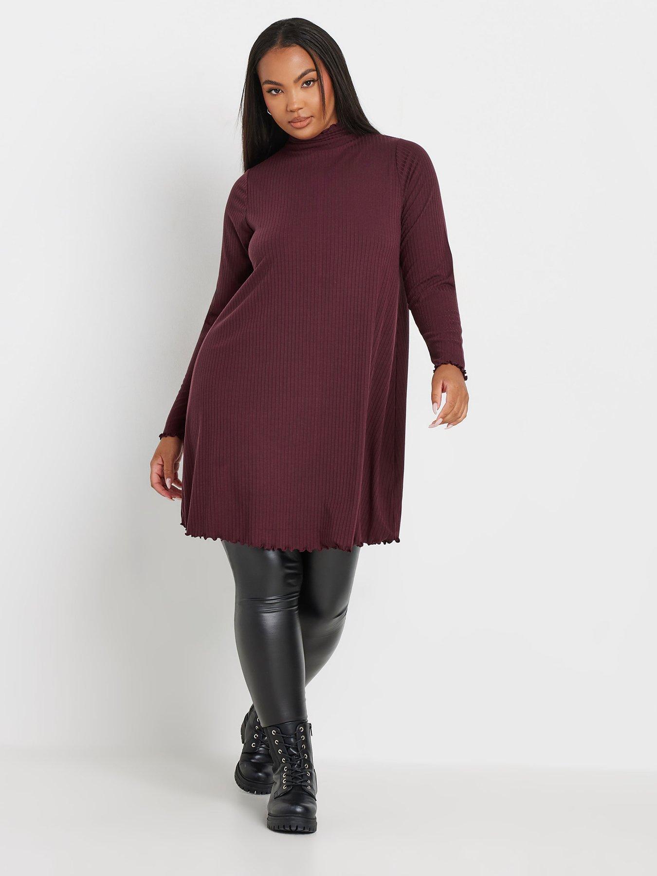 yours-curve-lettuce-edge-tunic-purpleoutfit