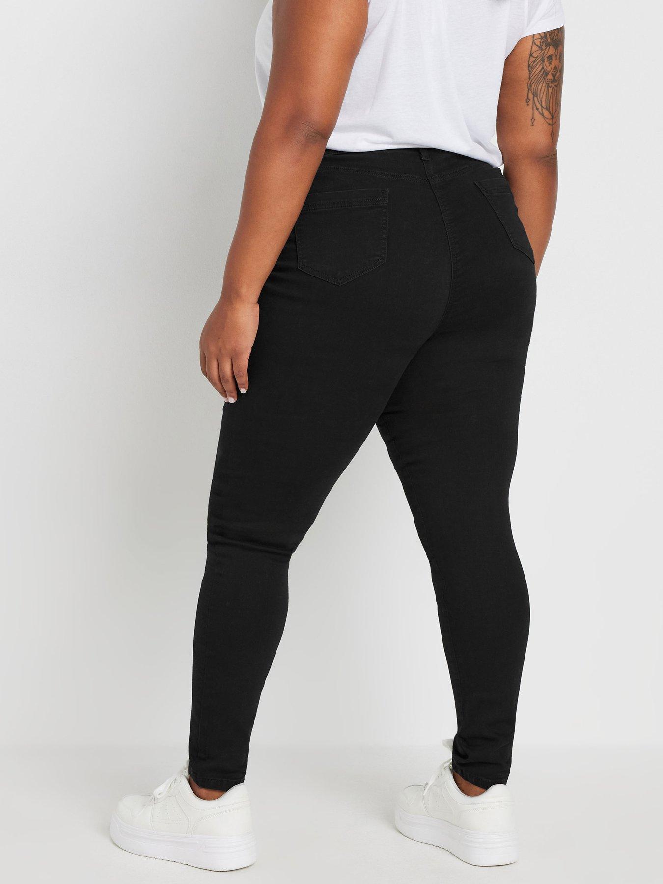 Image 2 of 3 of Yours Curve Ava Skinny Jean 30" - Black