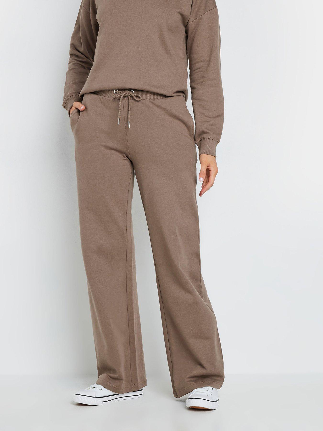 Long Tall Sally Tall Wide Leg Jogger 34" - Natural
