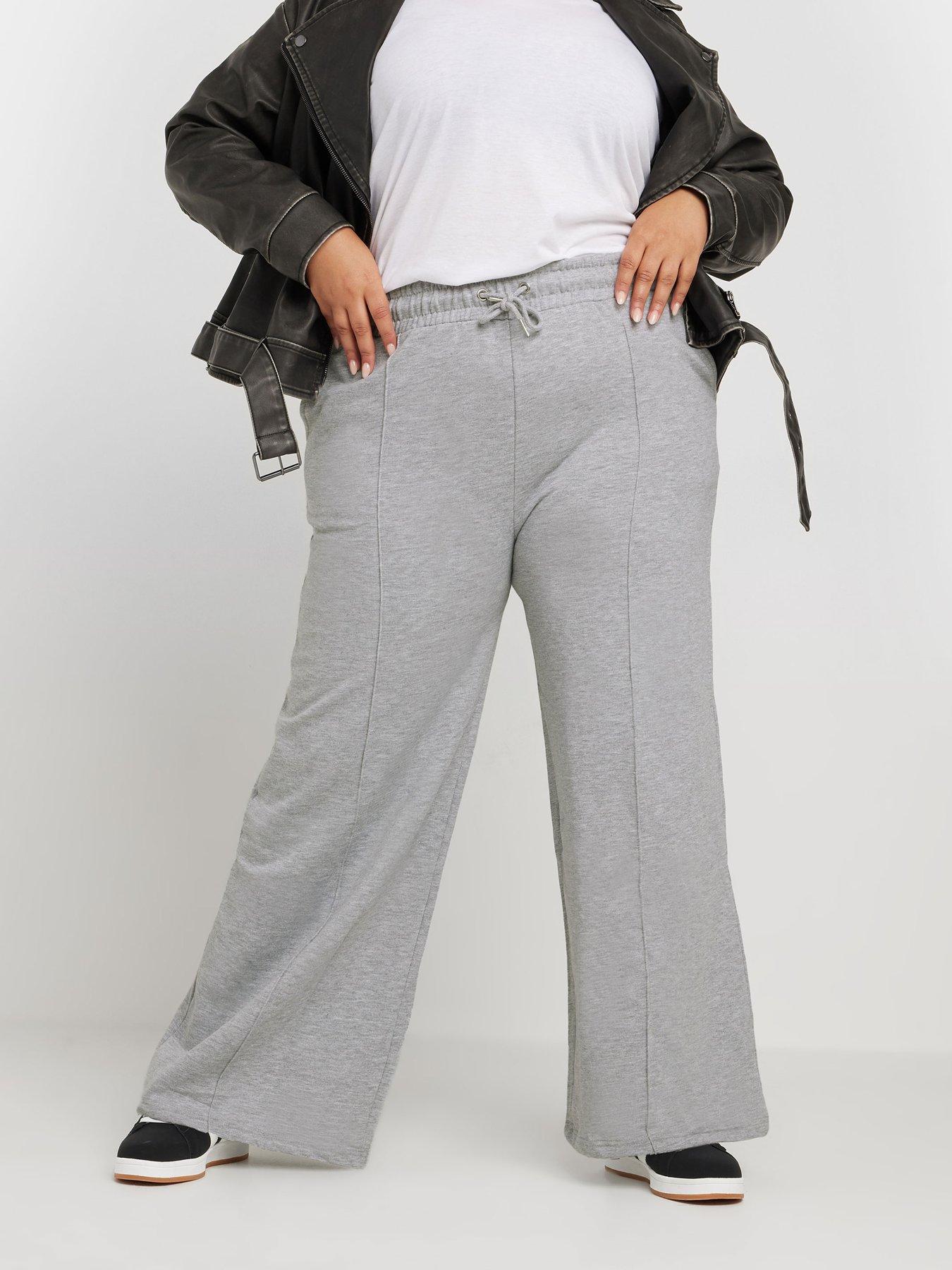 yours-curve-wide-leg-joggers-grey