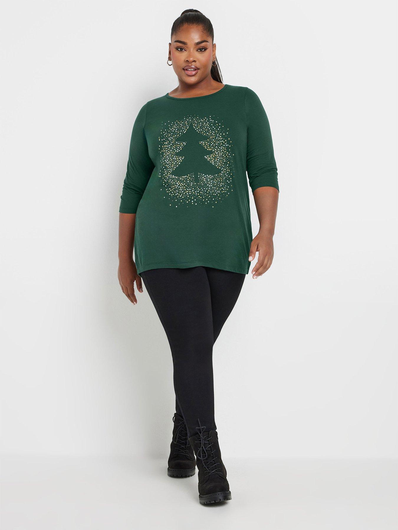 yours-curve-christmas-tree-novelty-t-shirt-greenback