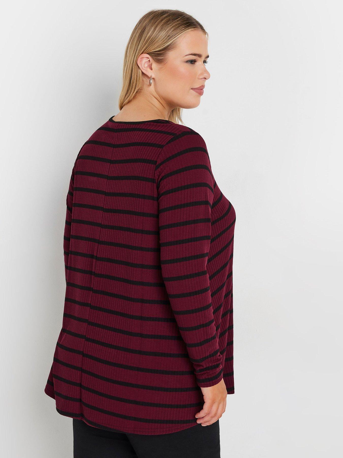 yours-curve-long-sleeve-rib-swing-t-shirtstillFront