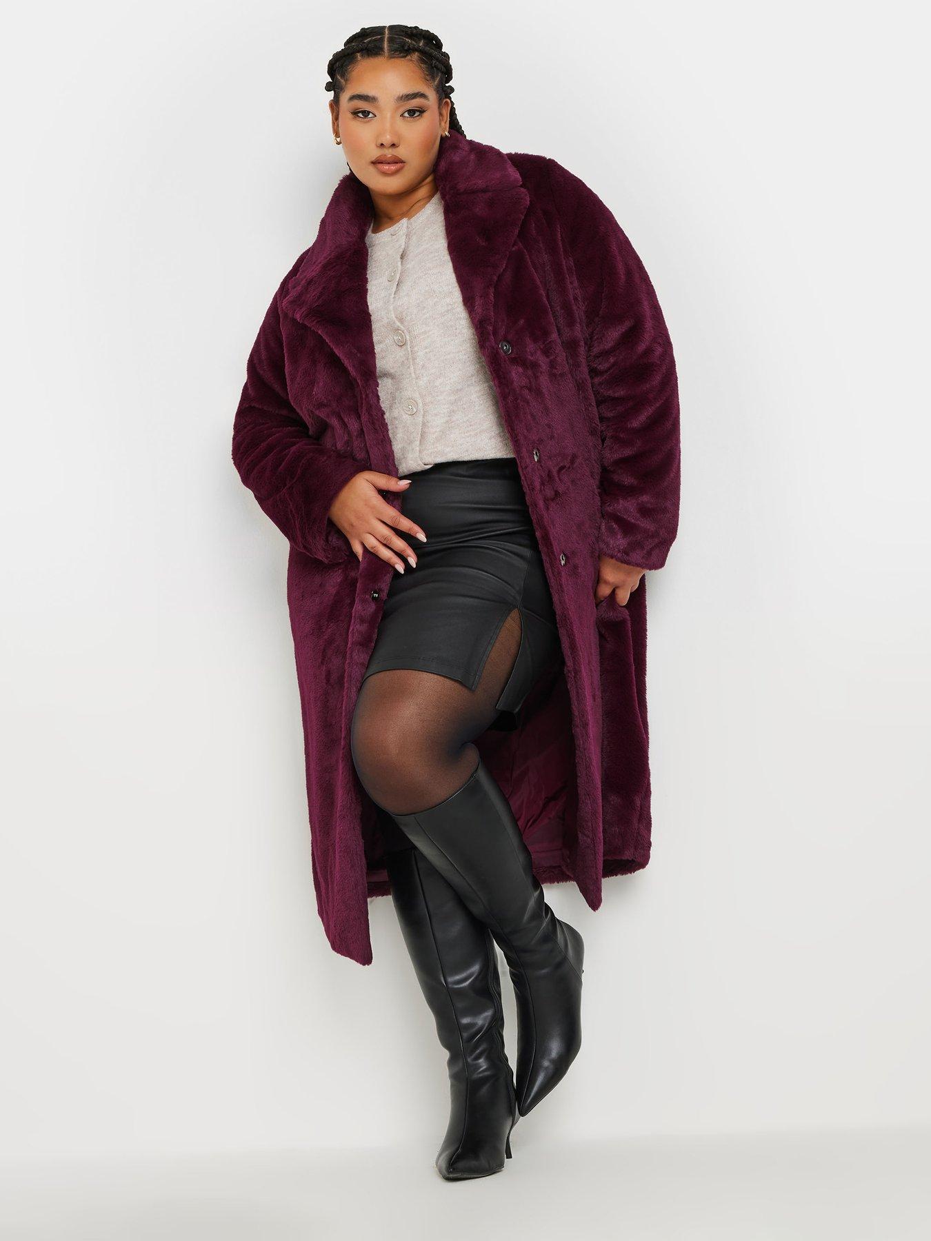 yours-curve-plush-faux-fur-maxi-coat