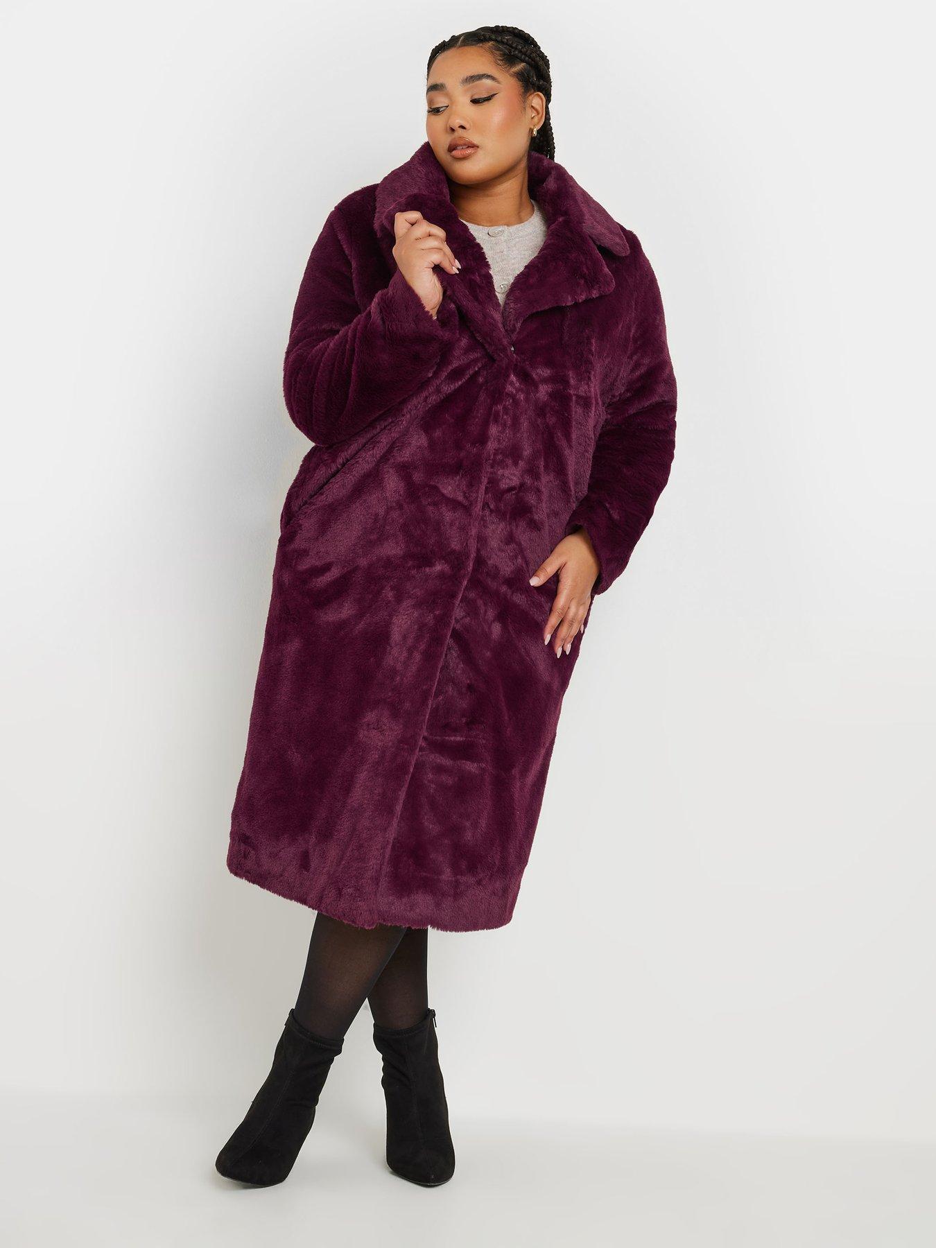 yours-curve-plush-faux-fur-maxi-coatback