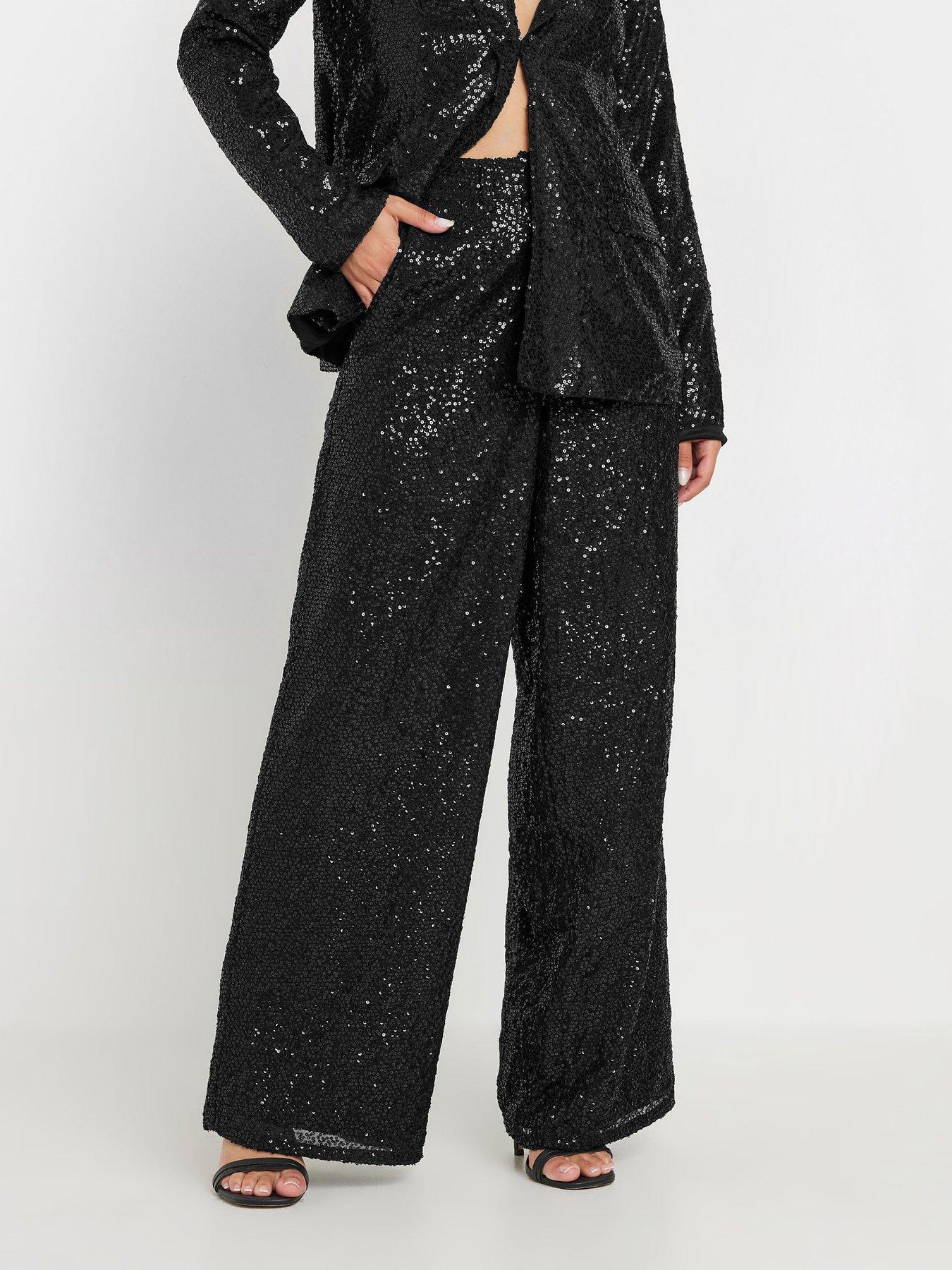 pixiegirl-petite-sequin-wide-leg-trousers-black