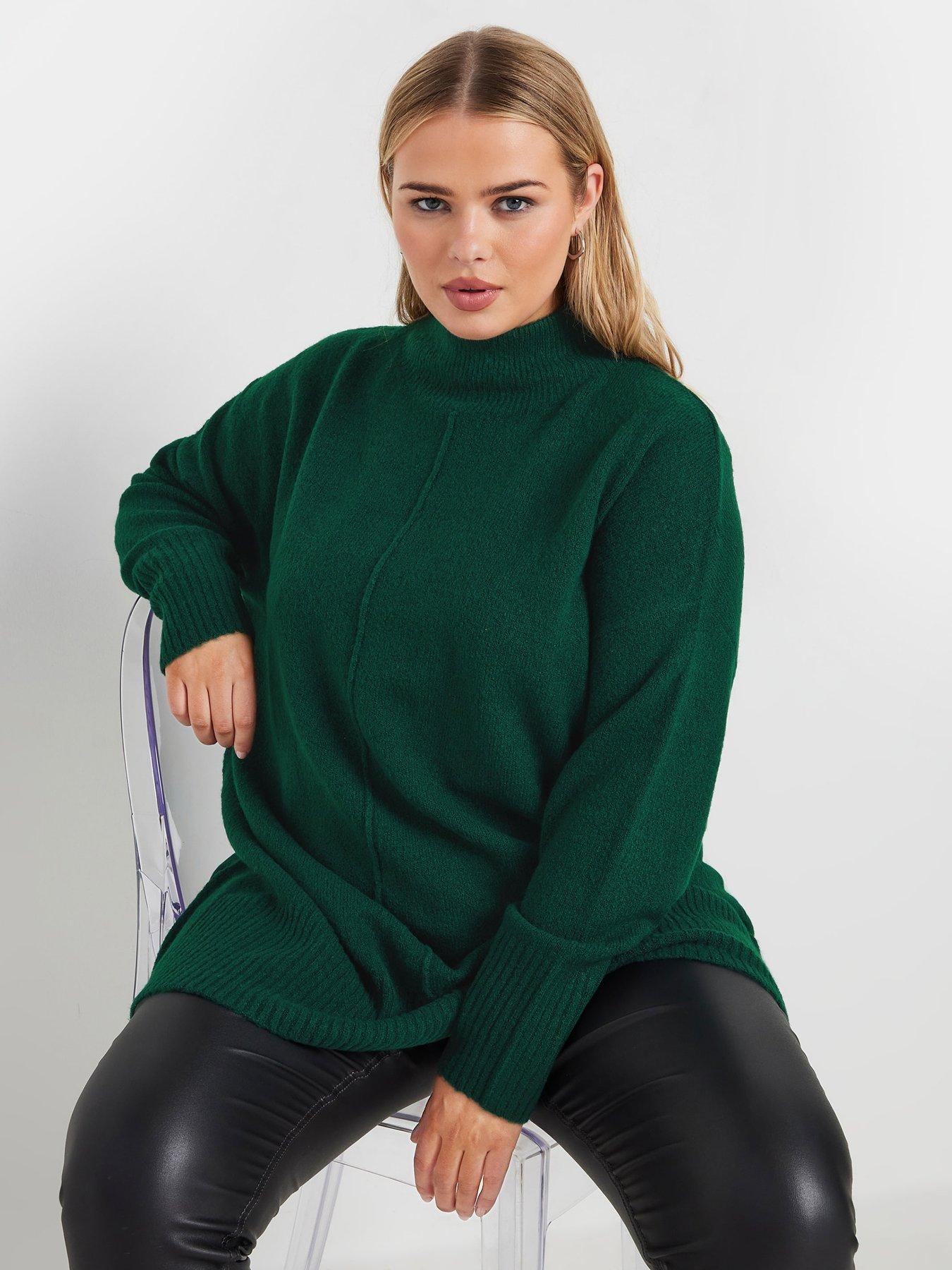 yours-curve-high-neck-seam-detail-jumper