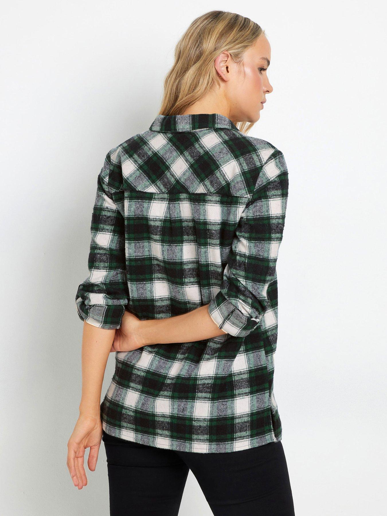 long-tall-sally-check-shirt-greenstillFront