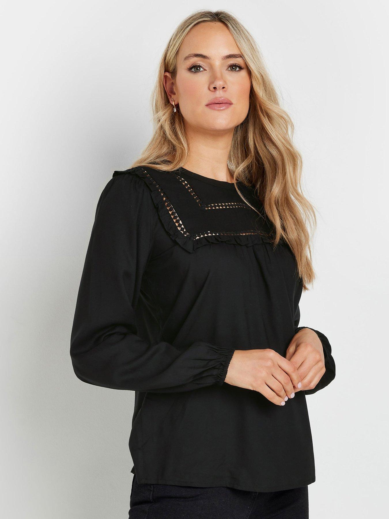 long-tall-sally-tall-bib-frill-woven-blouse-black