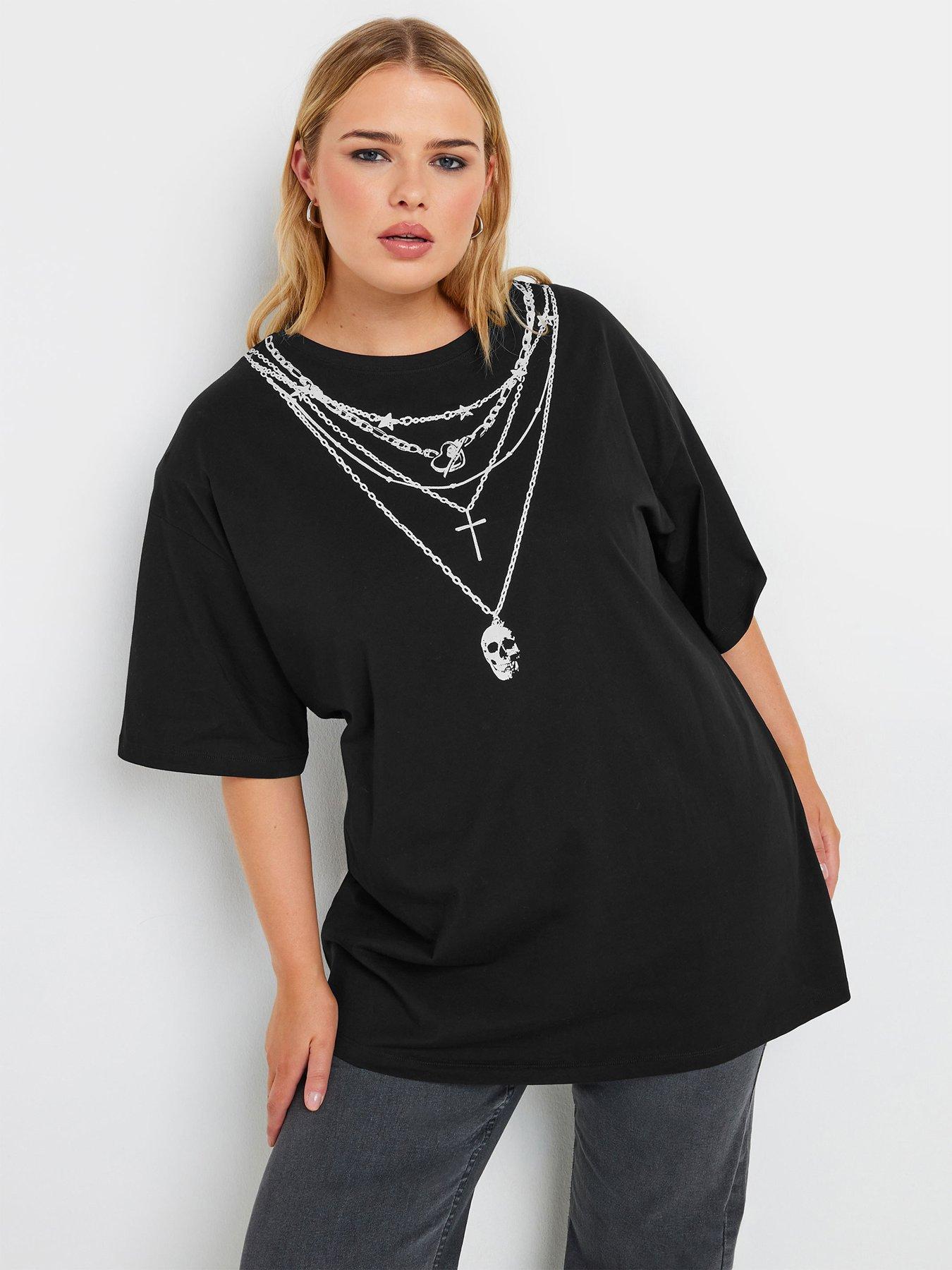 yours-curve-oversized-t-shirt-black