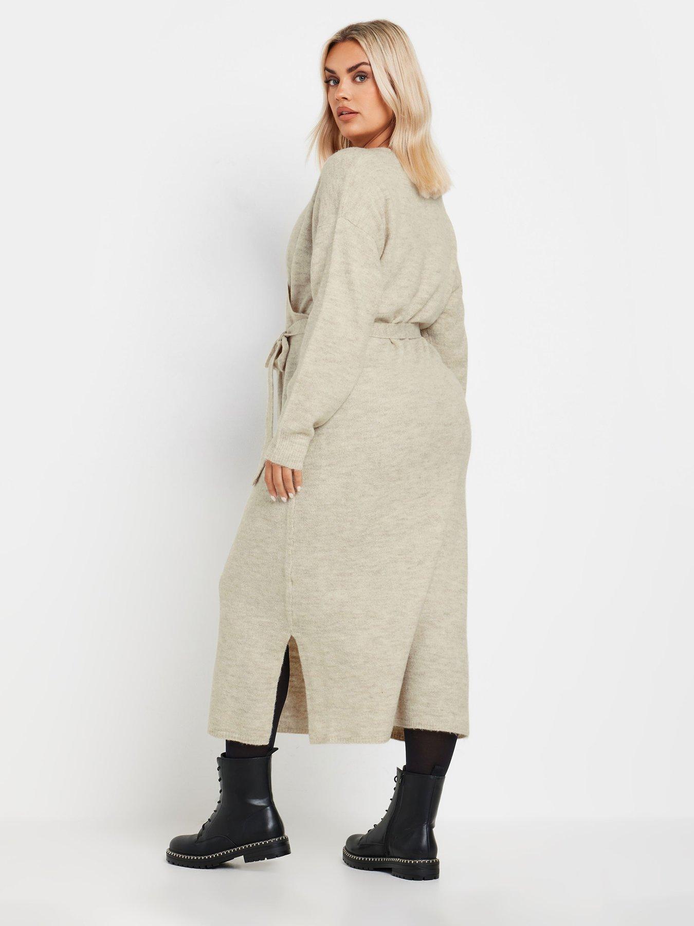 yours-curve-wrap-jumper-dressstillFront