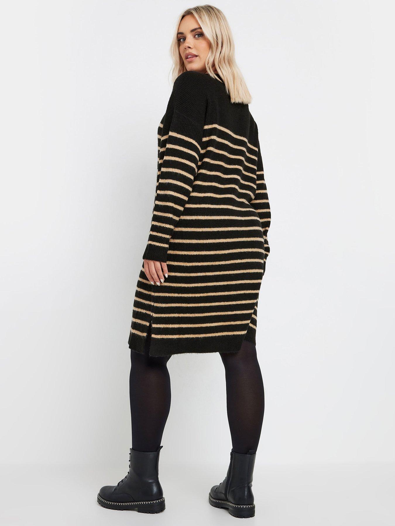 yours-curve-tunic-stripe-jumper-dressstillFront