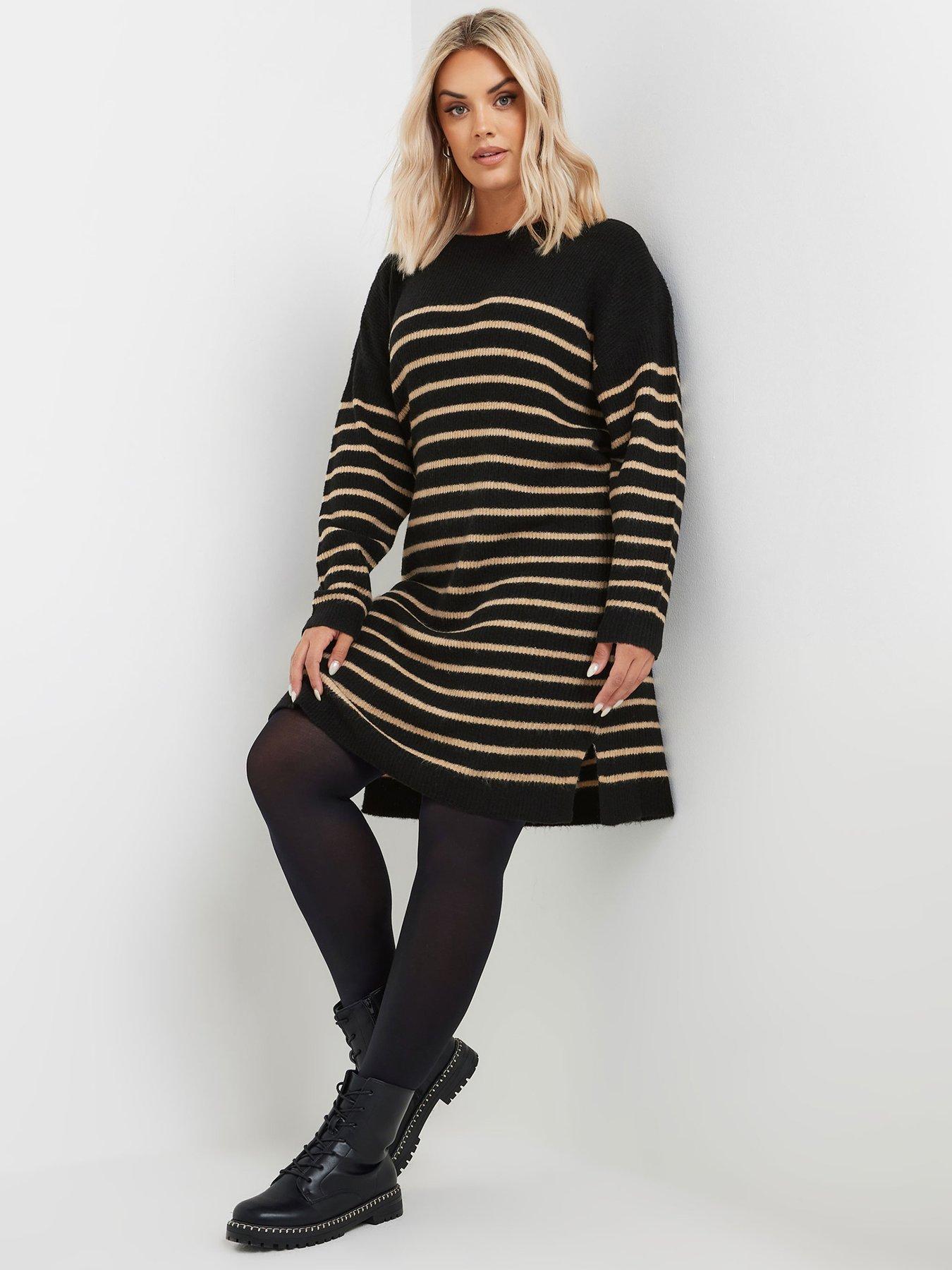 yours-curve-tunic-stripe-jumper-dressback