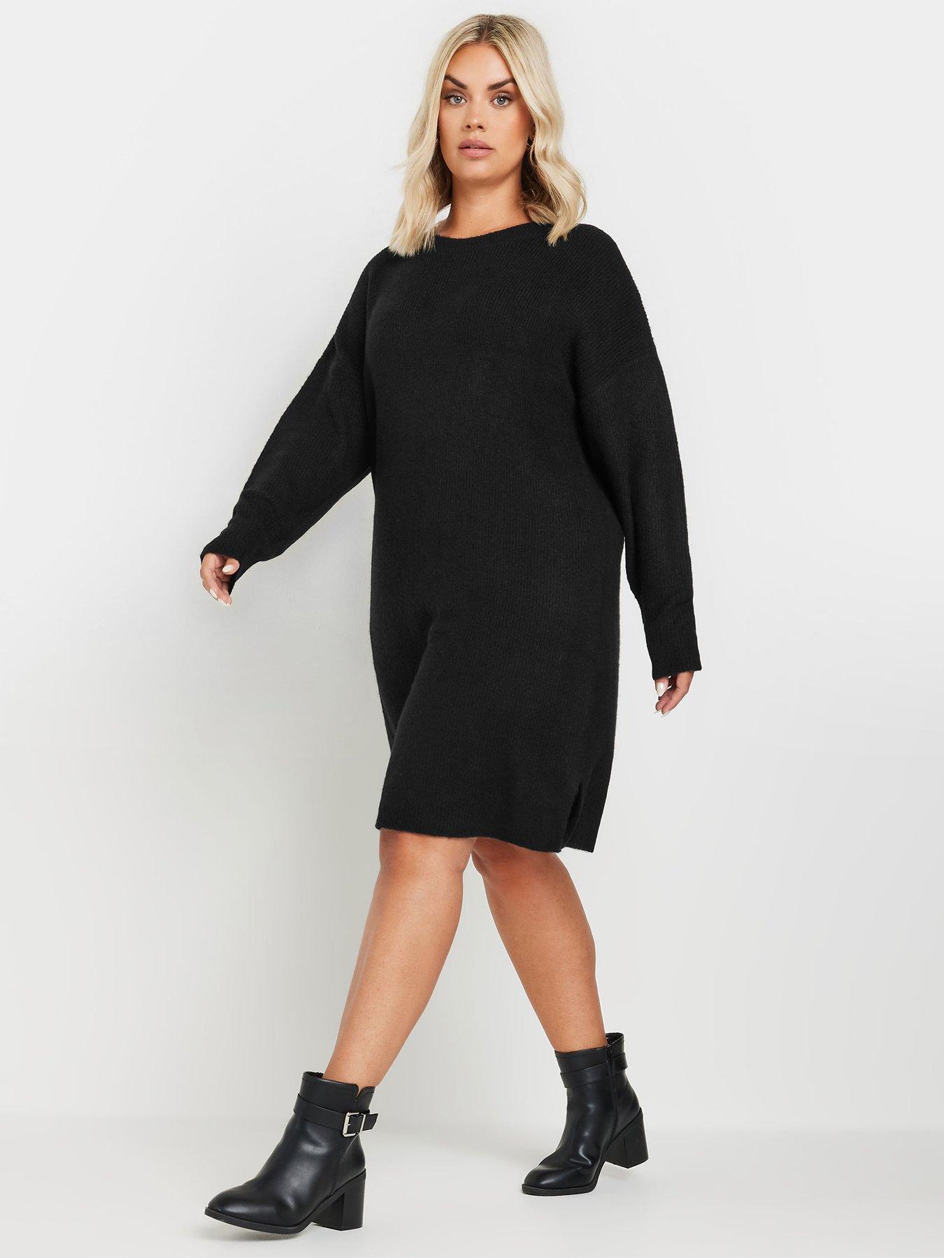 yours-curve-tunic-jumper-dress-blackback