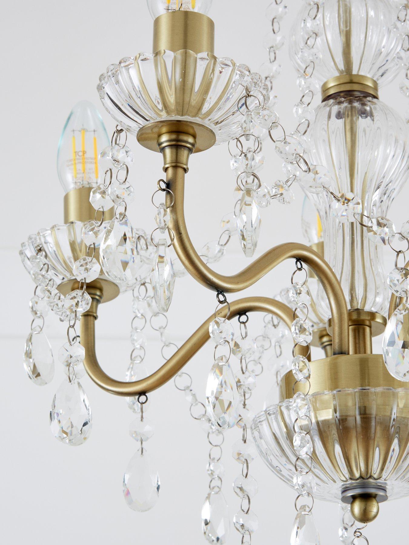 Image 4 of 6 of The Very Collection Alessandra Flush 5-Light Chandelier