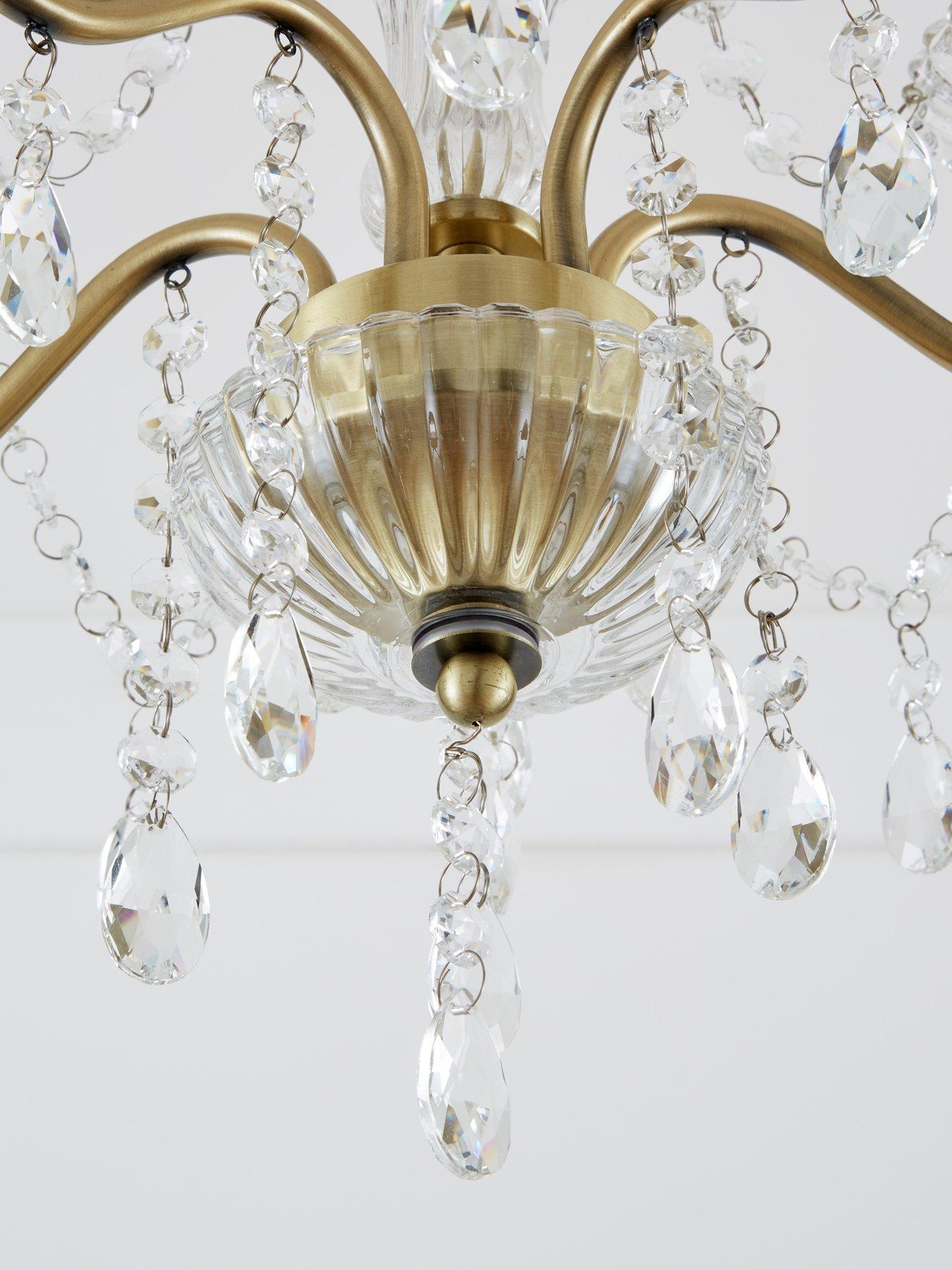 Image 5 of 6 of The Very Collection Alessandra Flush 5-Light Chandelier