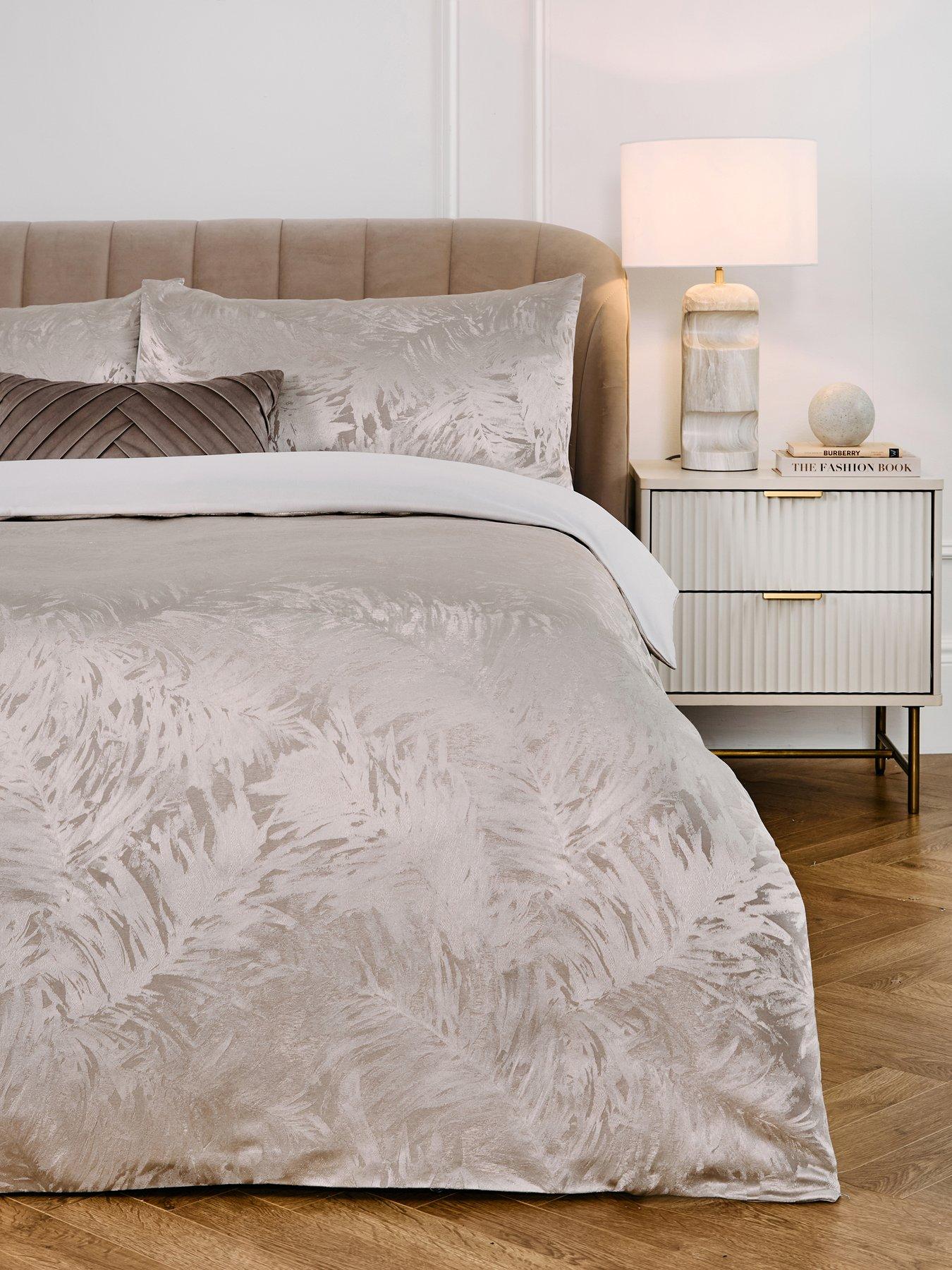 Very Home Luxe Palm Leaf Jacquard Duvet Cover Set