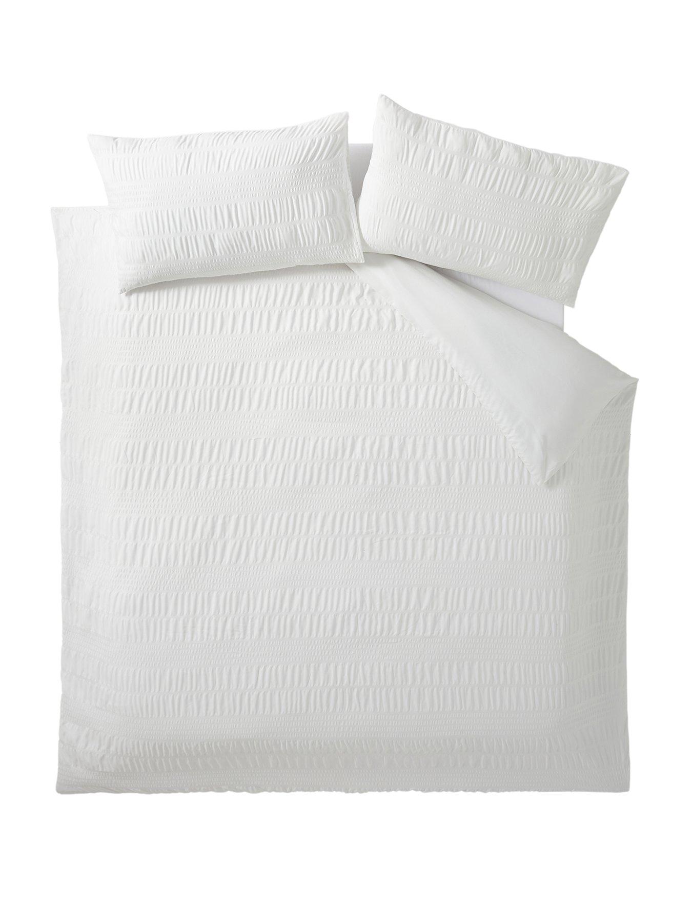 Image 2 of 5 of The Very Collection Athena Super Soft Seersucker Duvet Cover Set