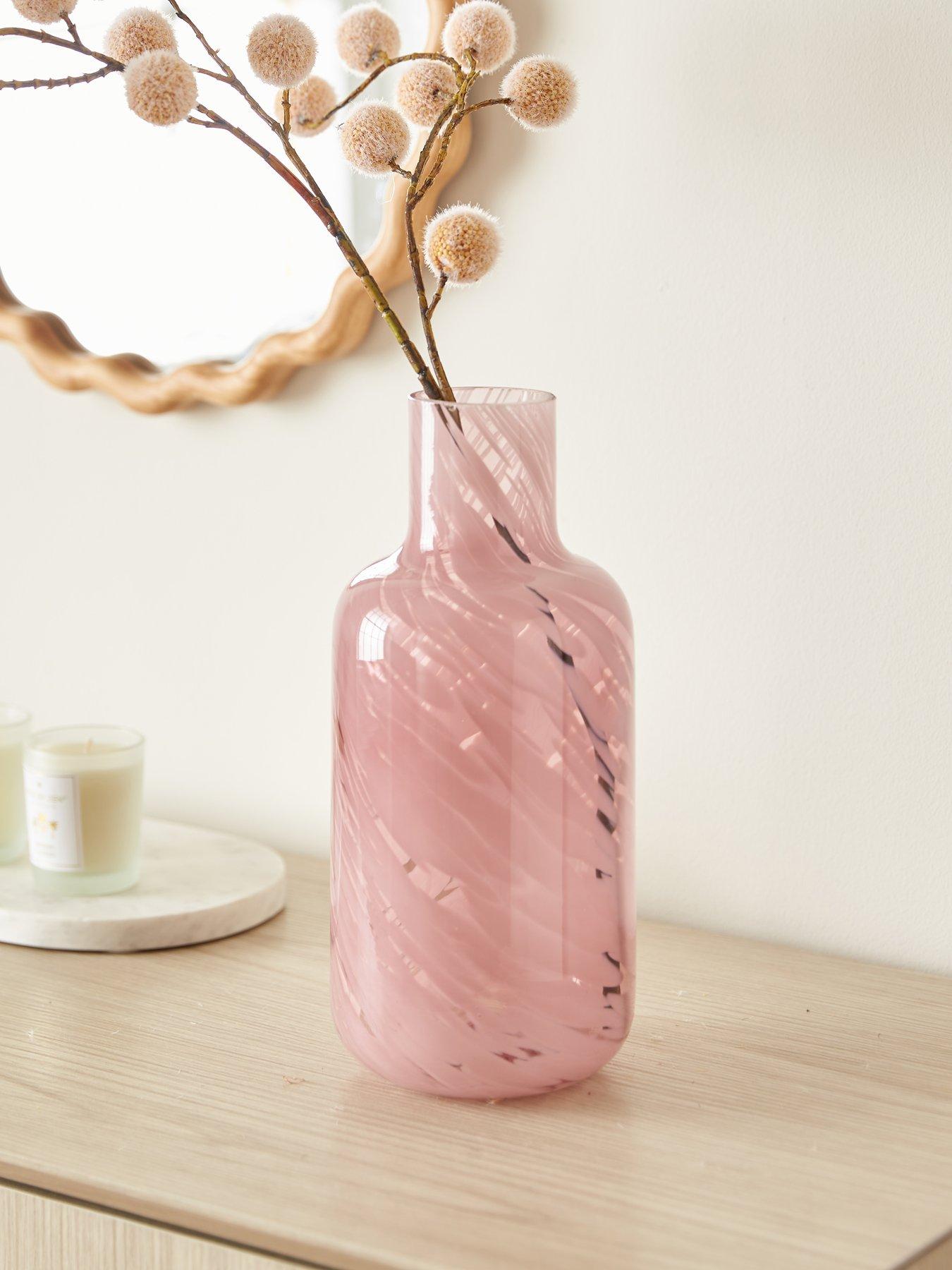 Image of Very Home Pink Swirl Vase